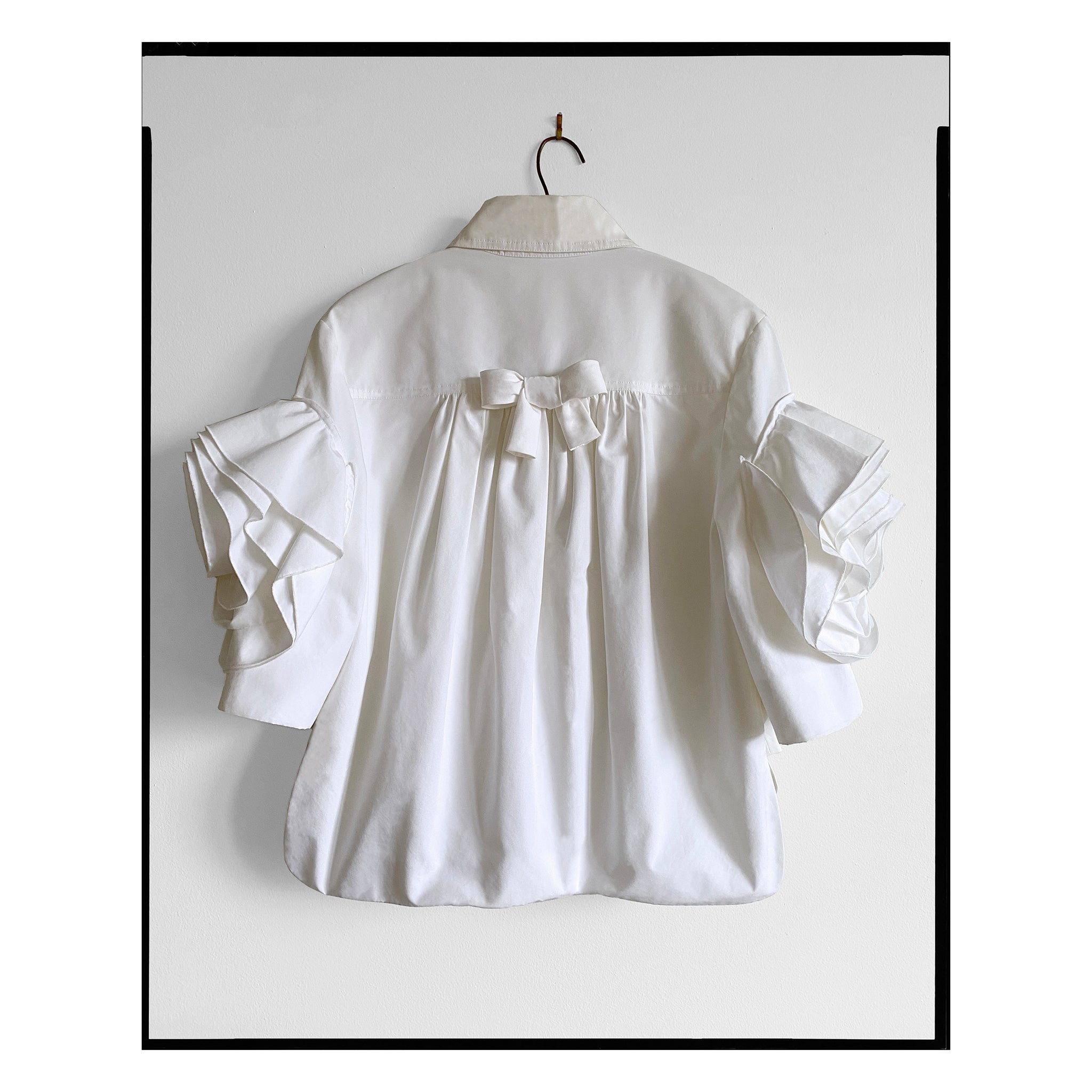 Poplin Bow Rose Shirt