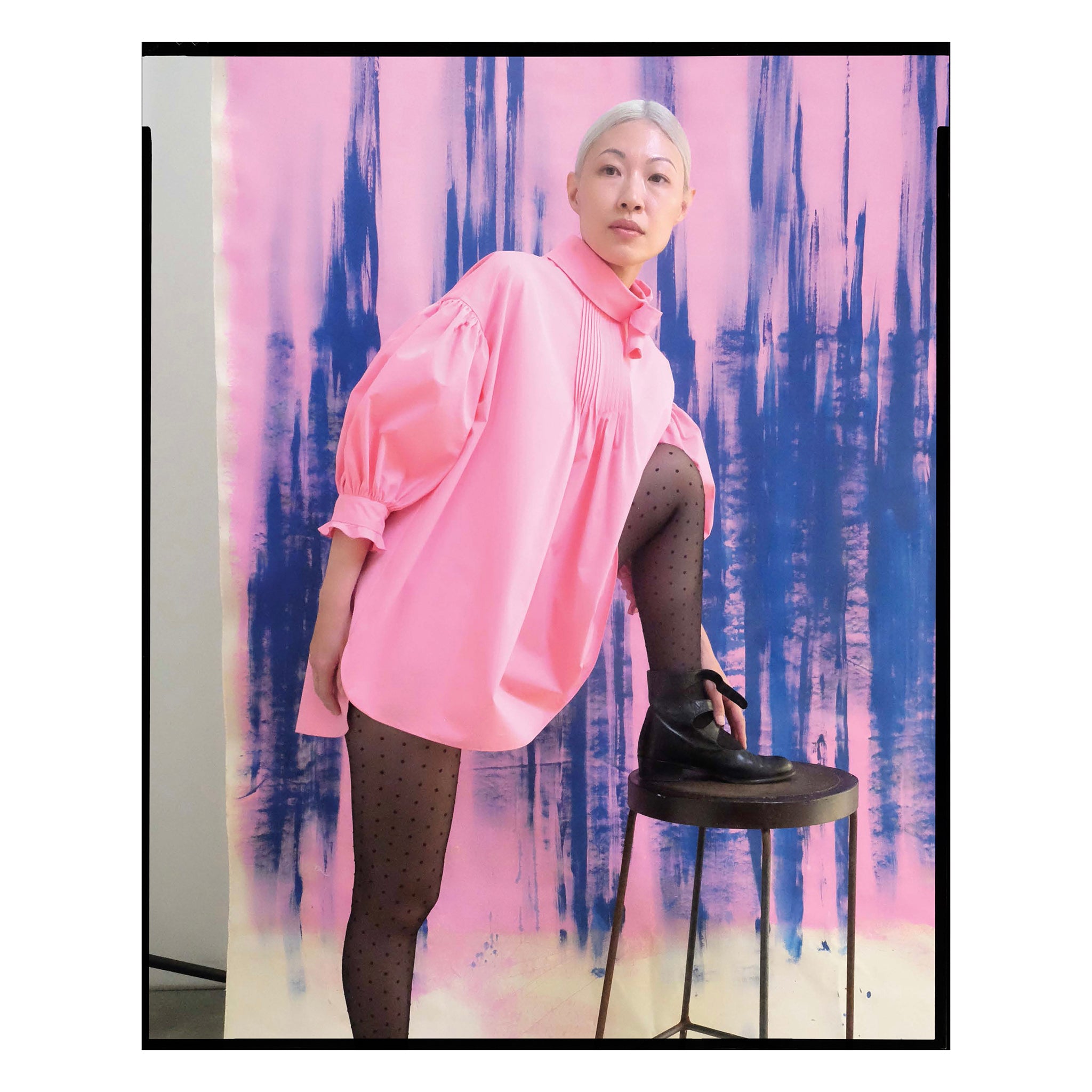 Pink Poplin Bow Tunic