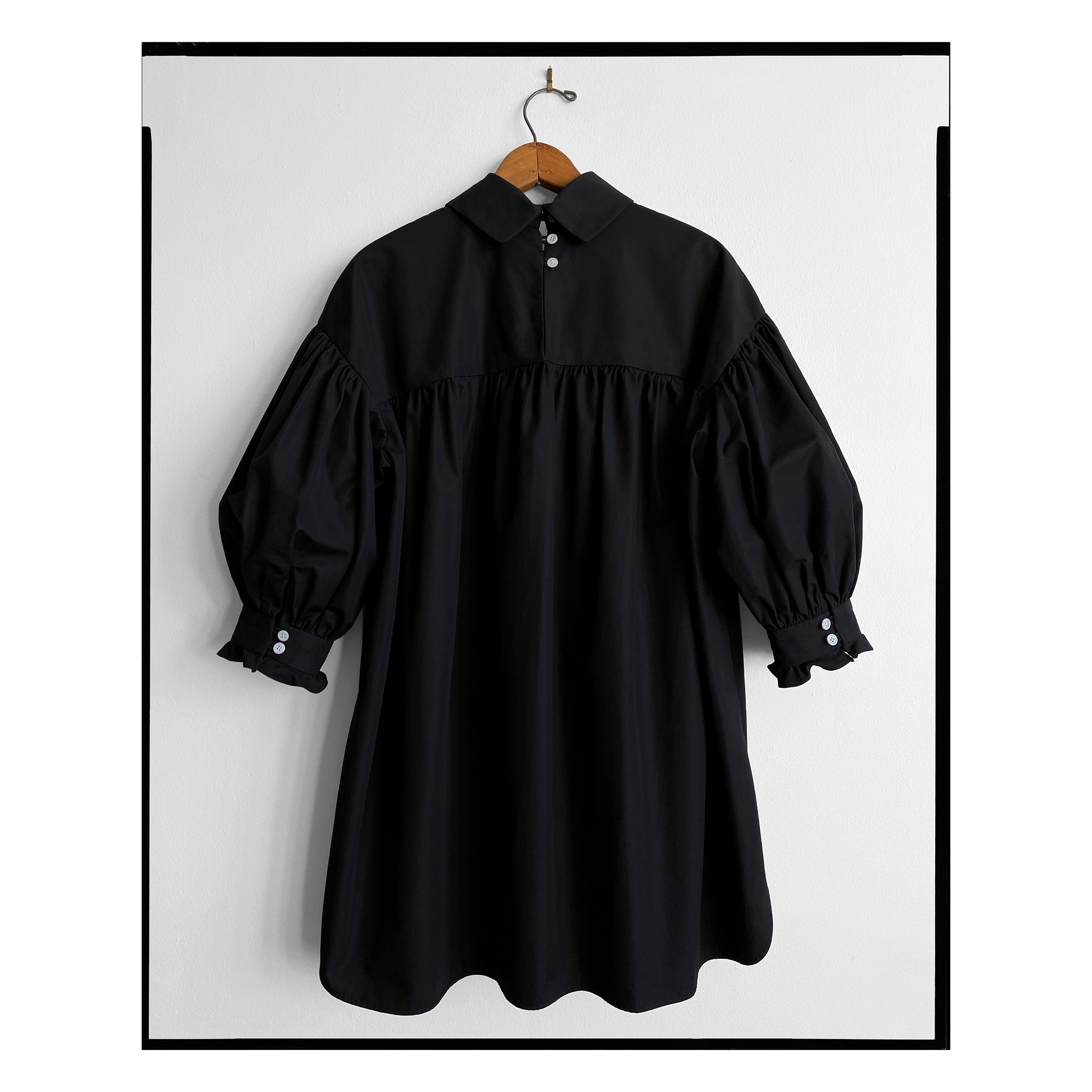 Black Poplin Bow Tunic