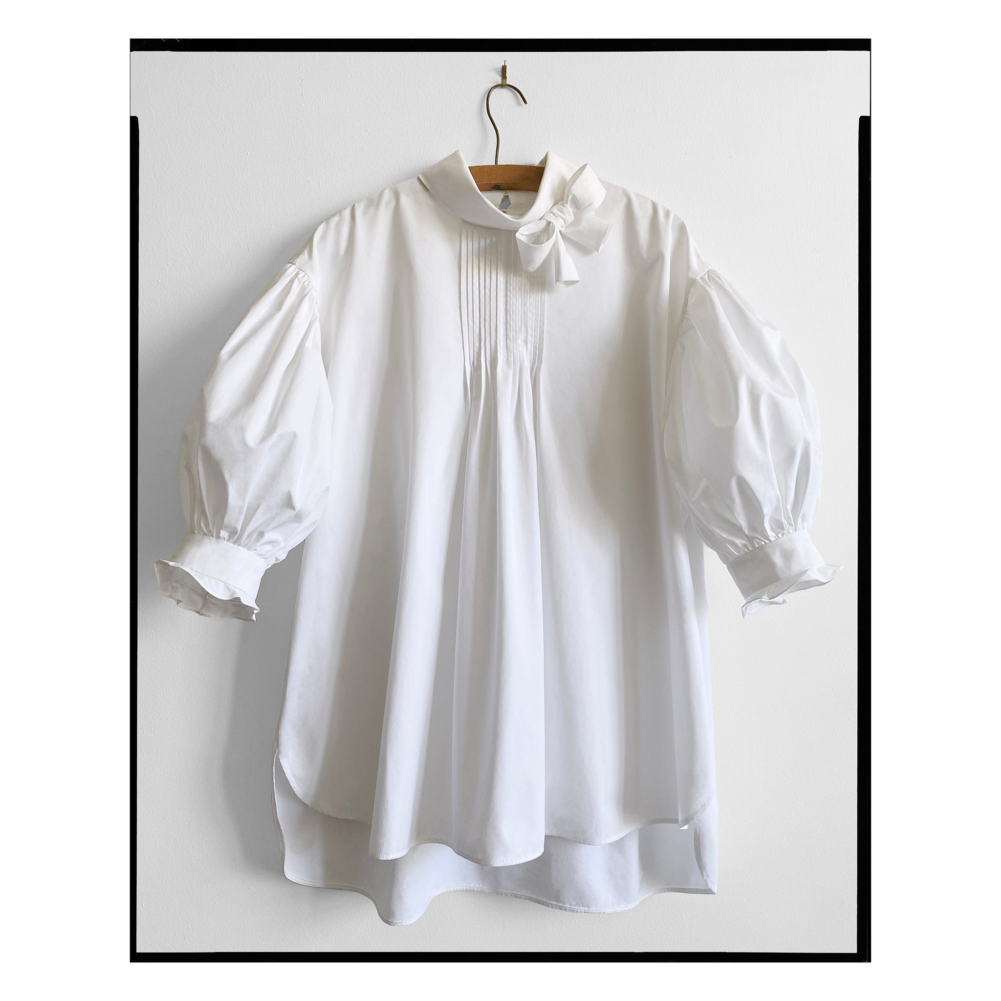 White Poplin Bow Tunic