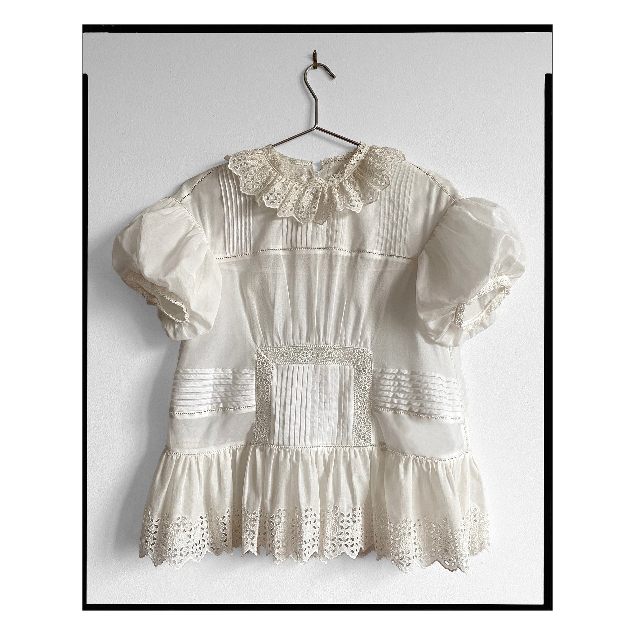 Ivory Broderie Anglaise Empire-inspired Top