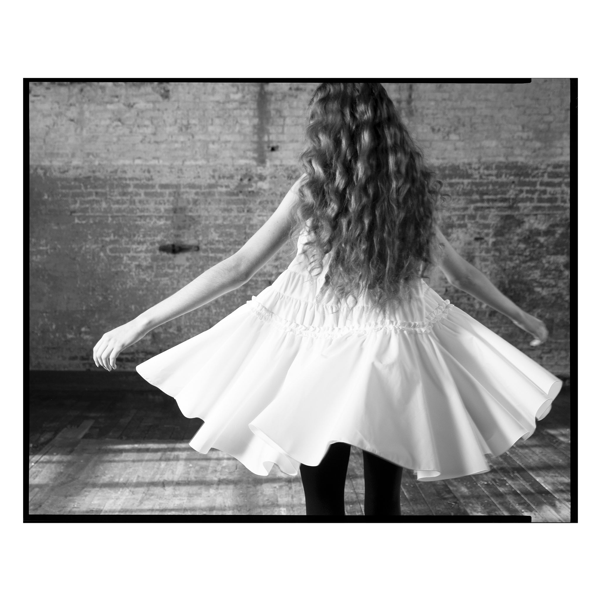 White Poplin Tiered Sleeveless Trapeze Dress