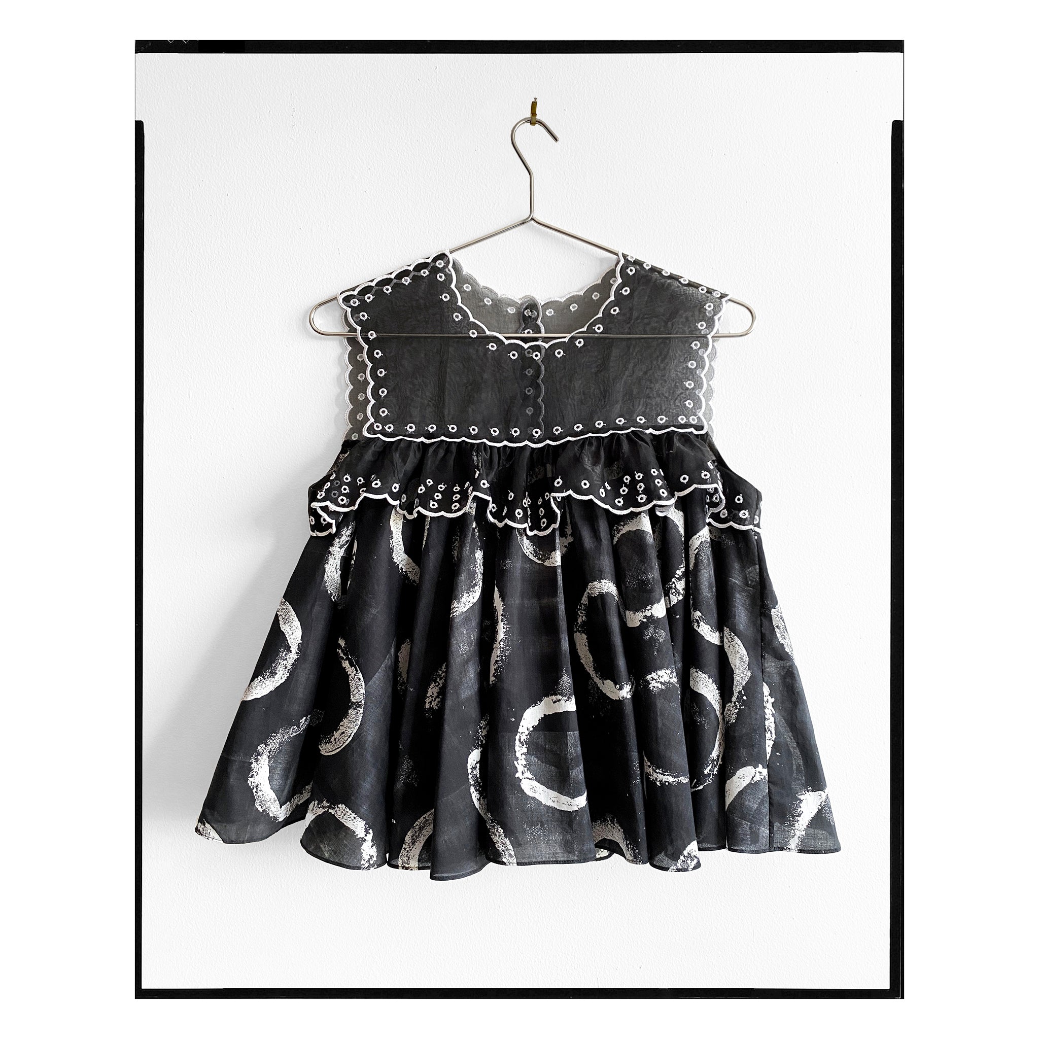 Dot San Gallo Organdy Yoke Swing Top