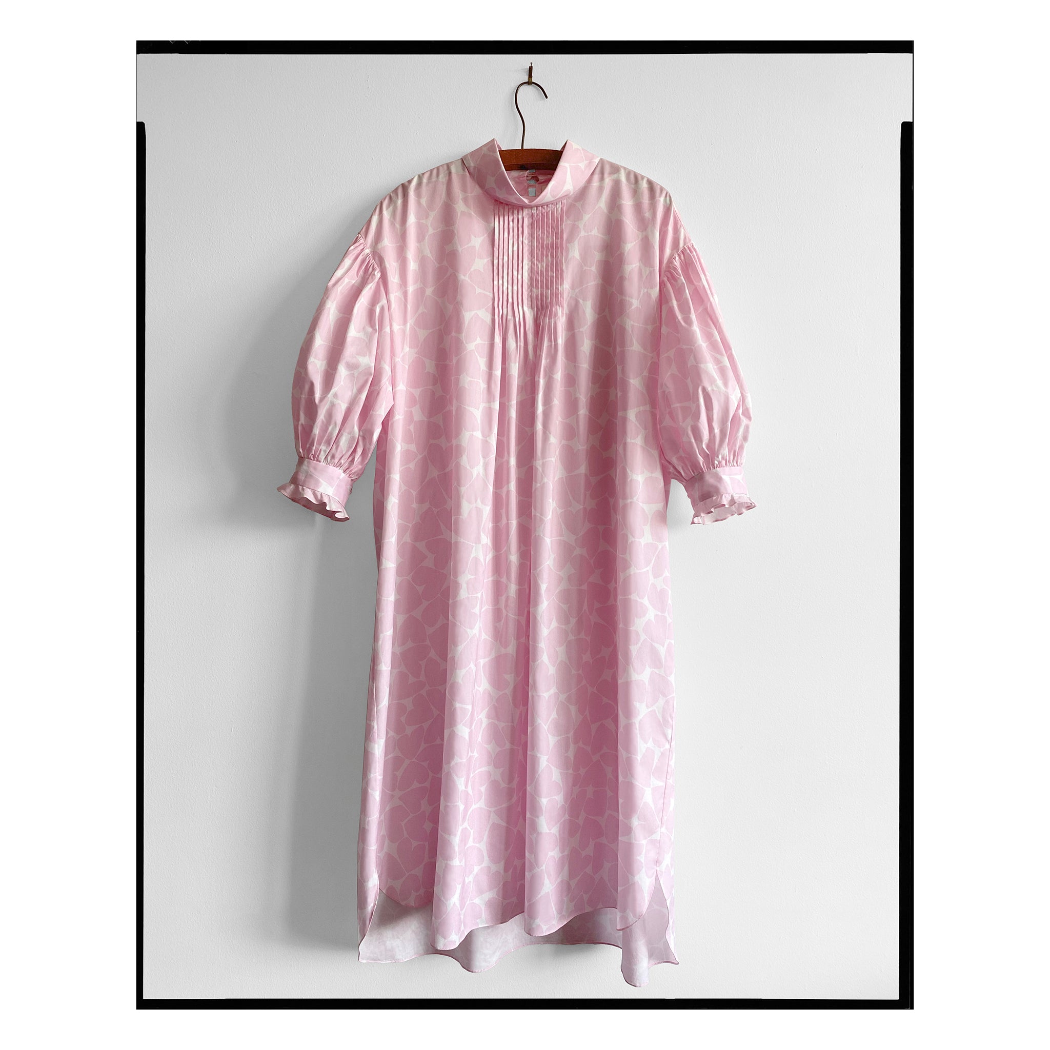 Heart Print Poplin Poet Dress