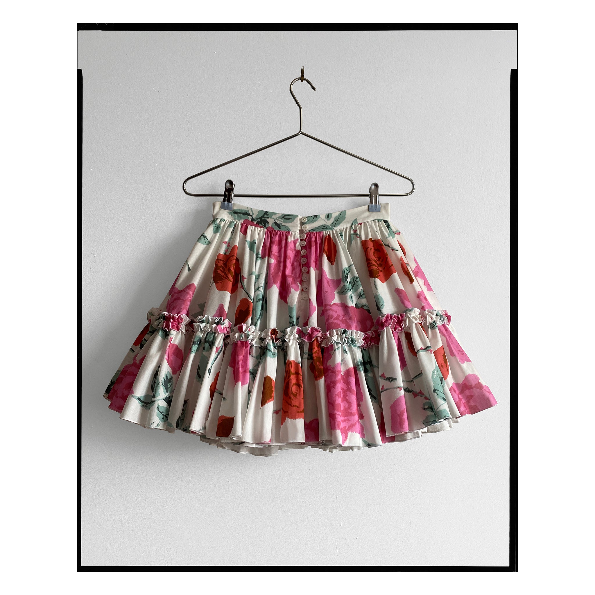 Archival Rose Mini Skirt