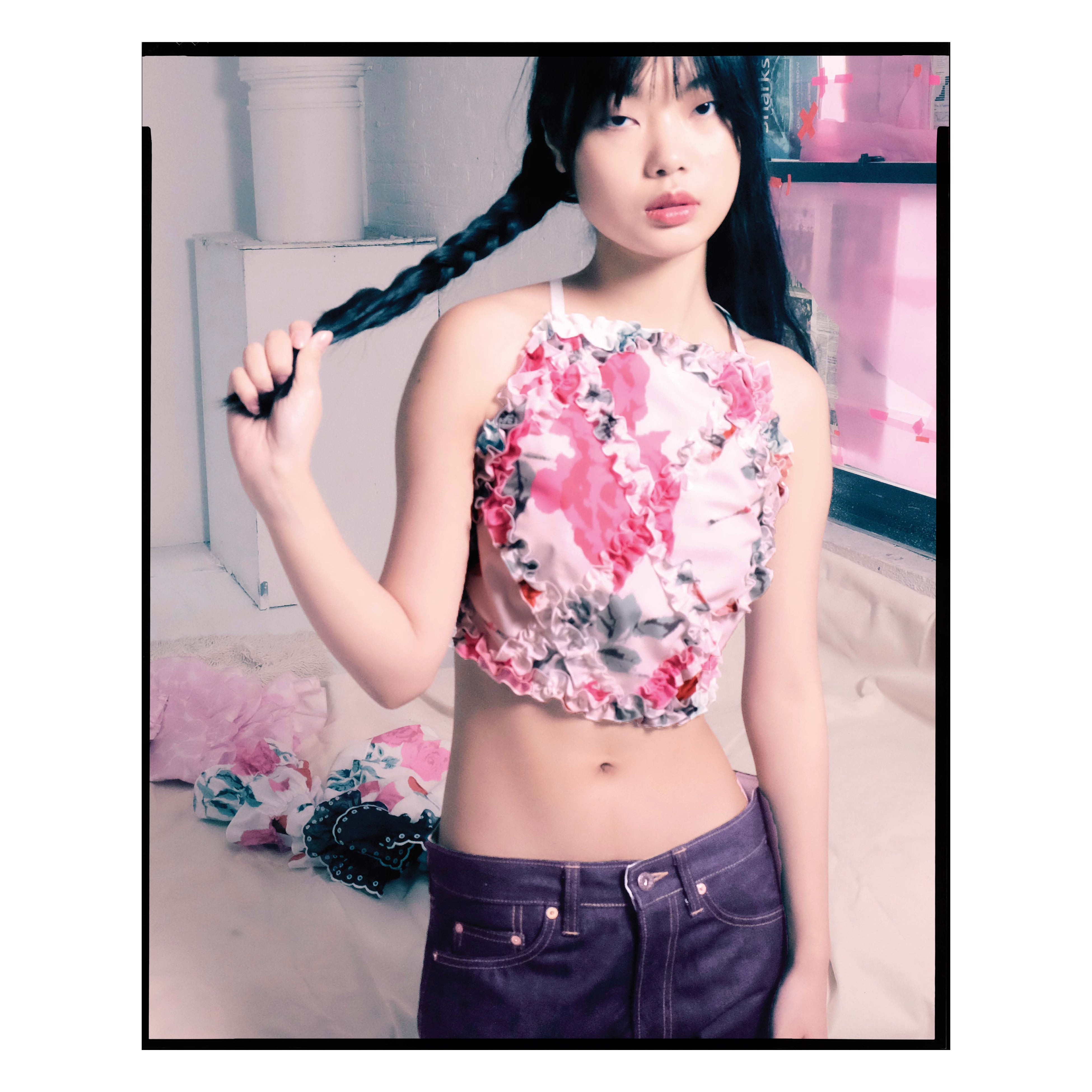 Archival Rose Crop Top