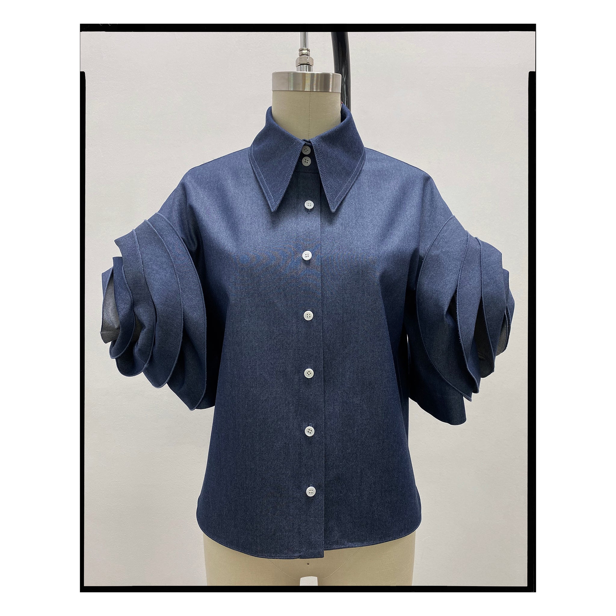 Denim Rose Shirt