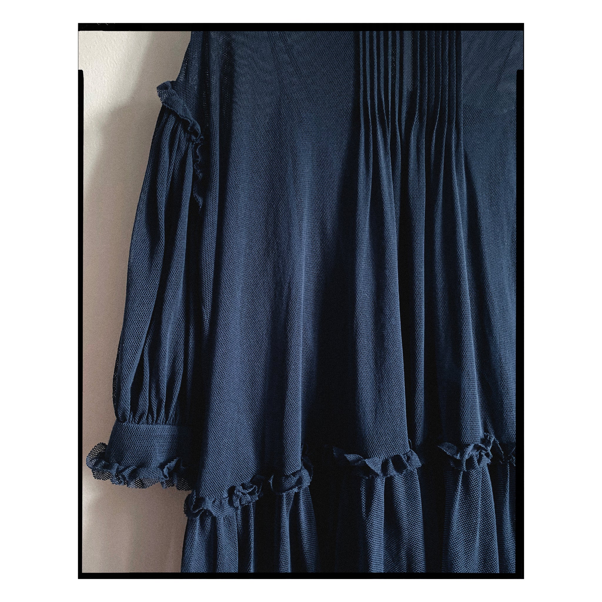 Navy Organic Cotton Tulle Smock Dress