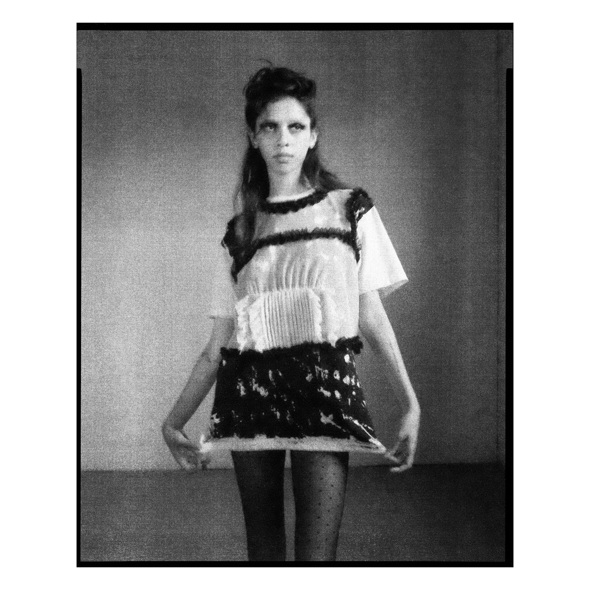 White Organic Cotton Tulle Crop Top