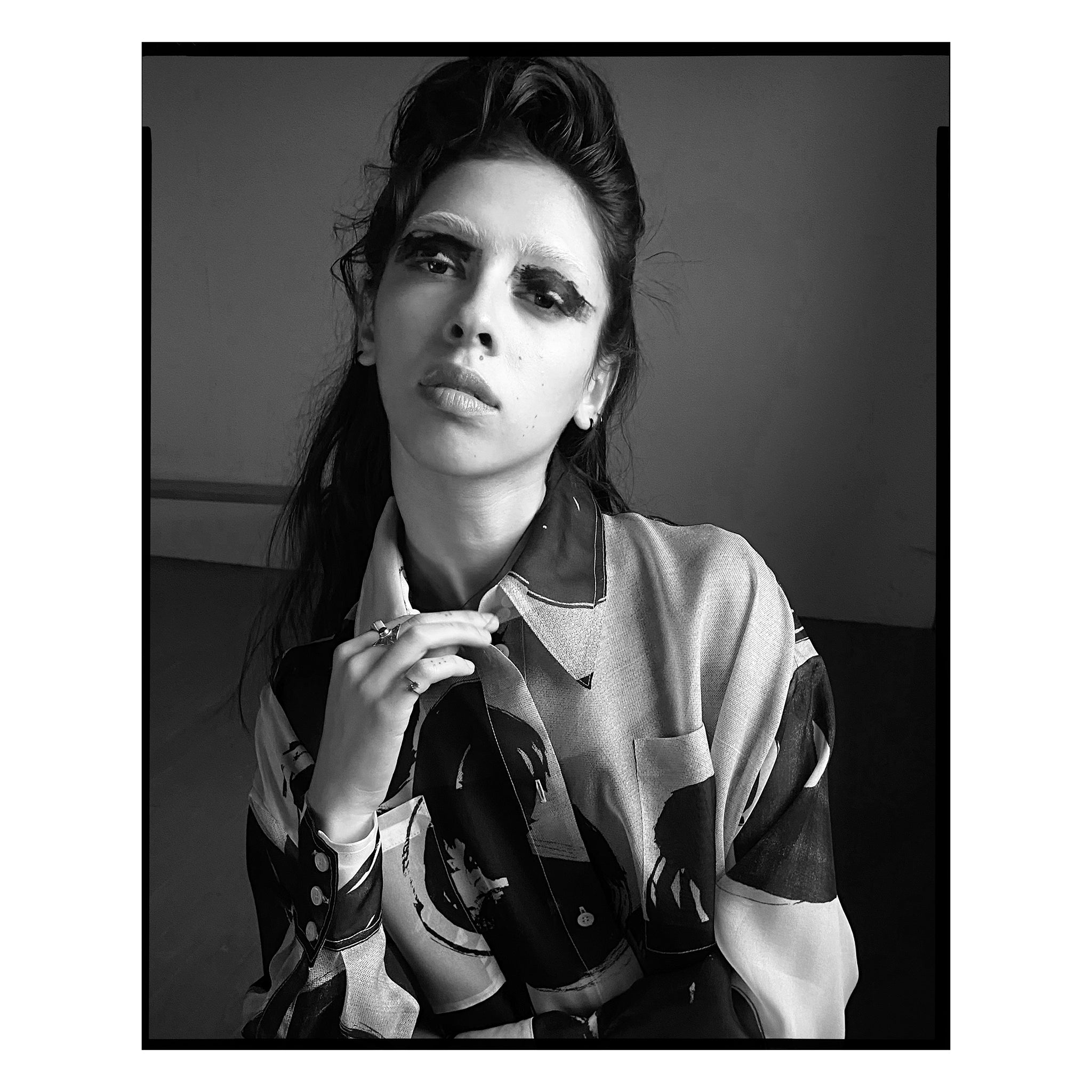 Oversize Floral Silk Marceline Trapeze Dress