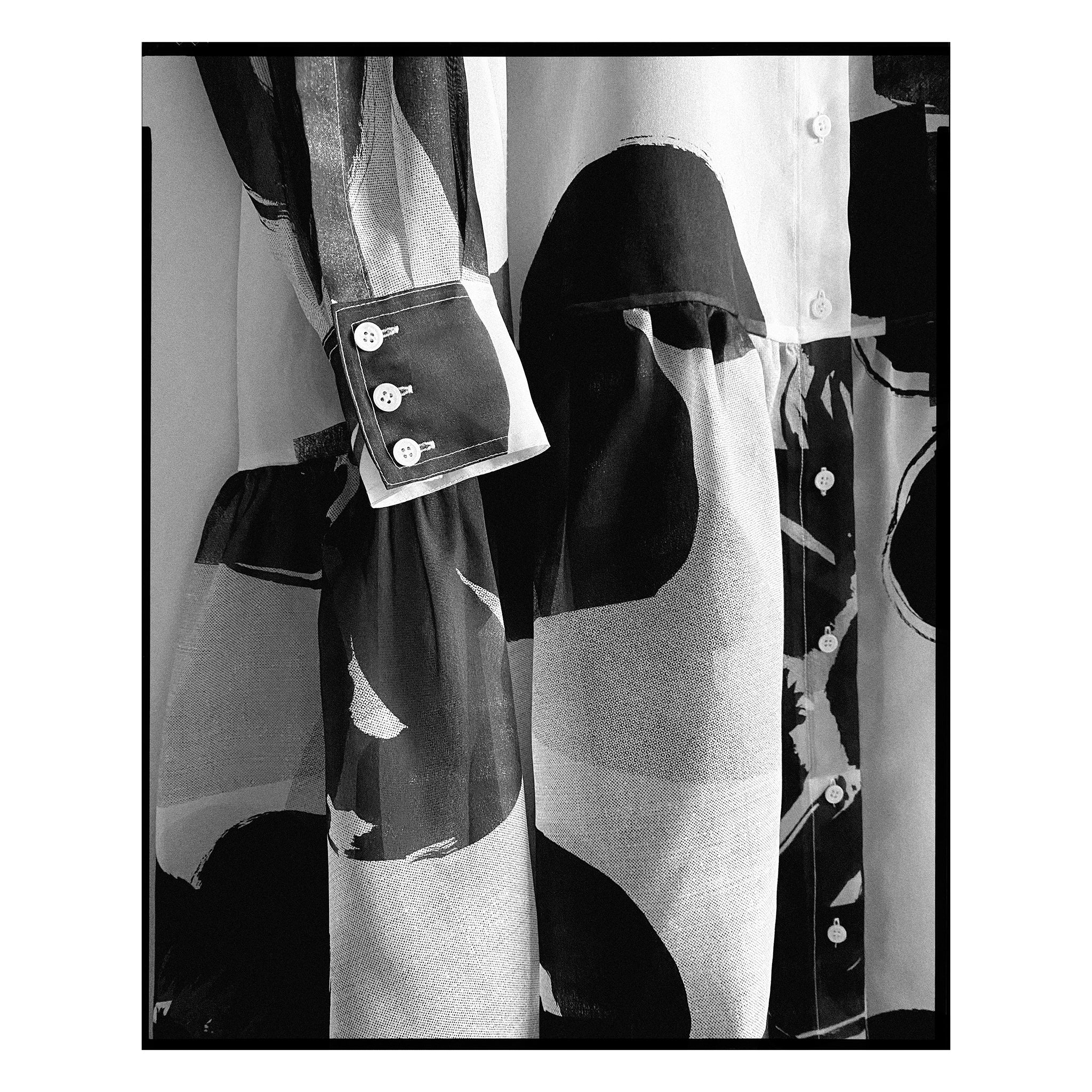 Oversize Floral Silk Marceline Trapeze Dress