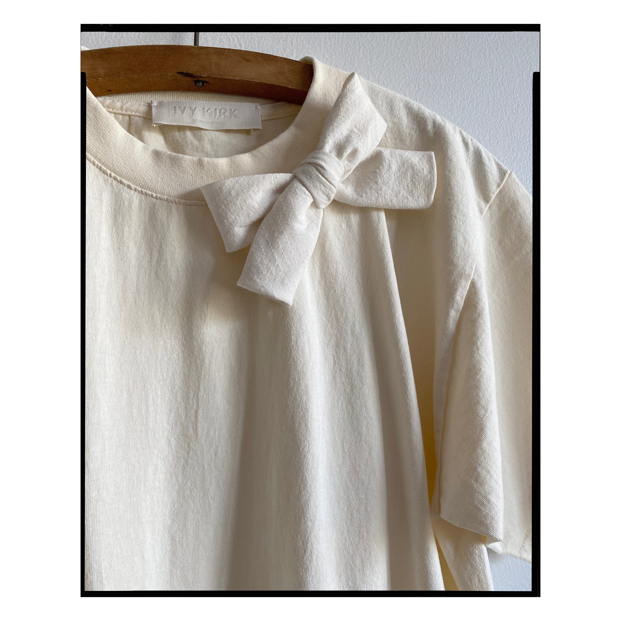 American Cotton Single Bow Tee