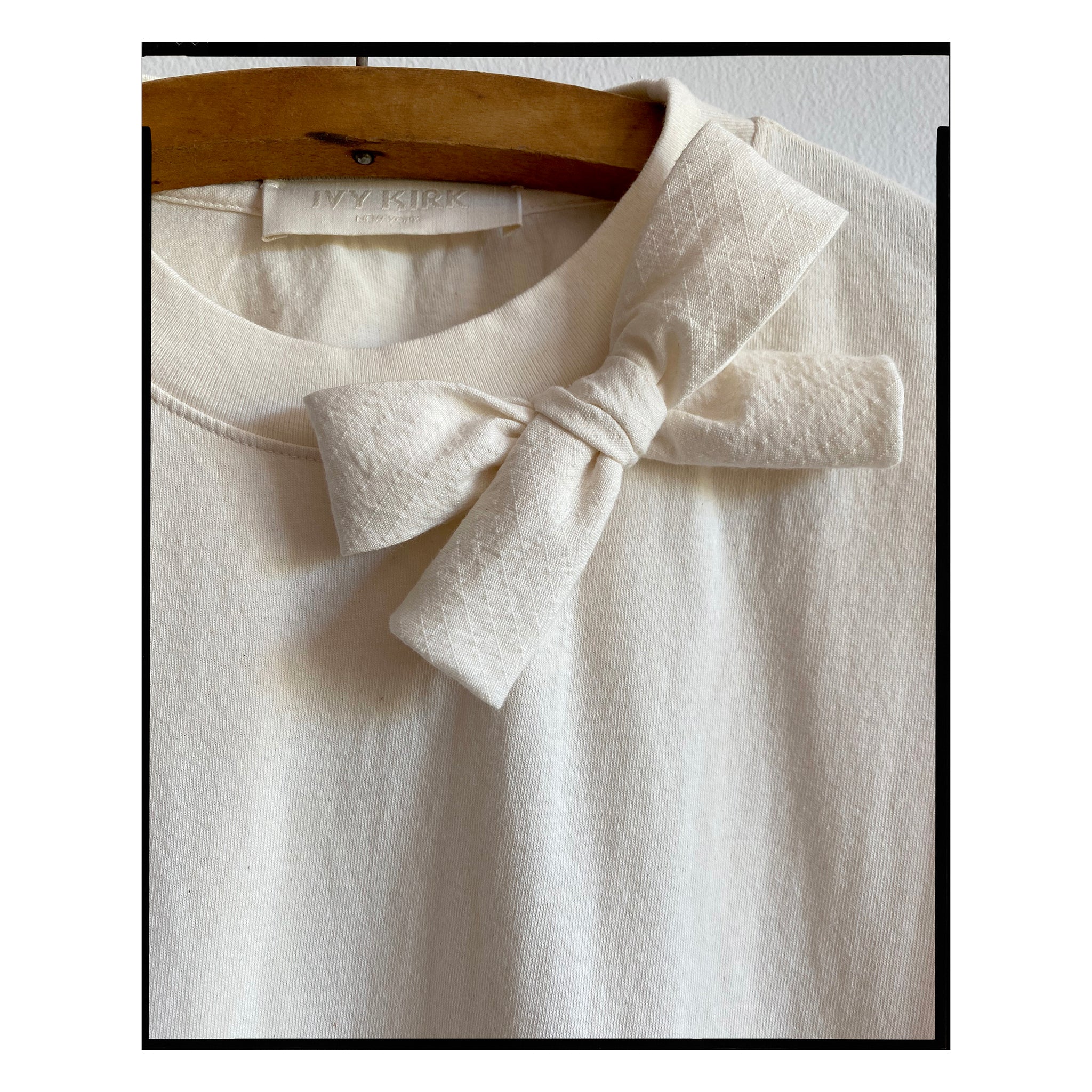 American Cotton Single Bow Tee