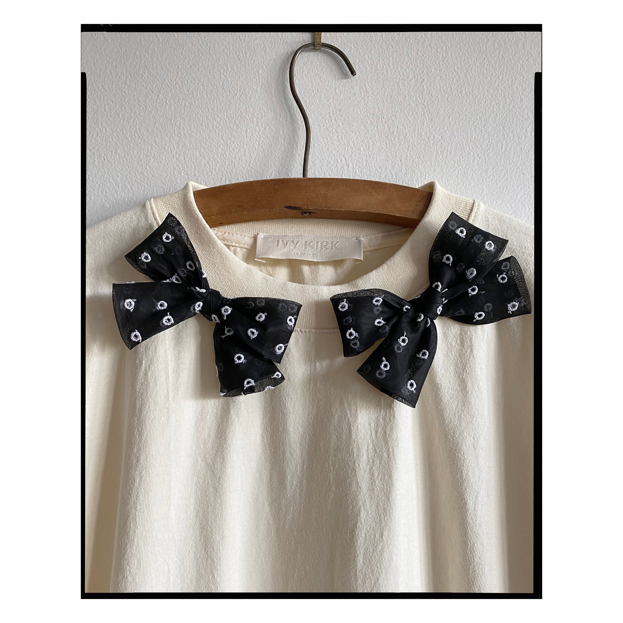Ivory San Gallo Bow Tee
