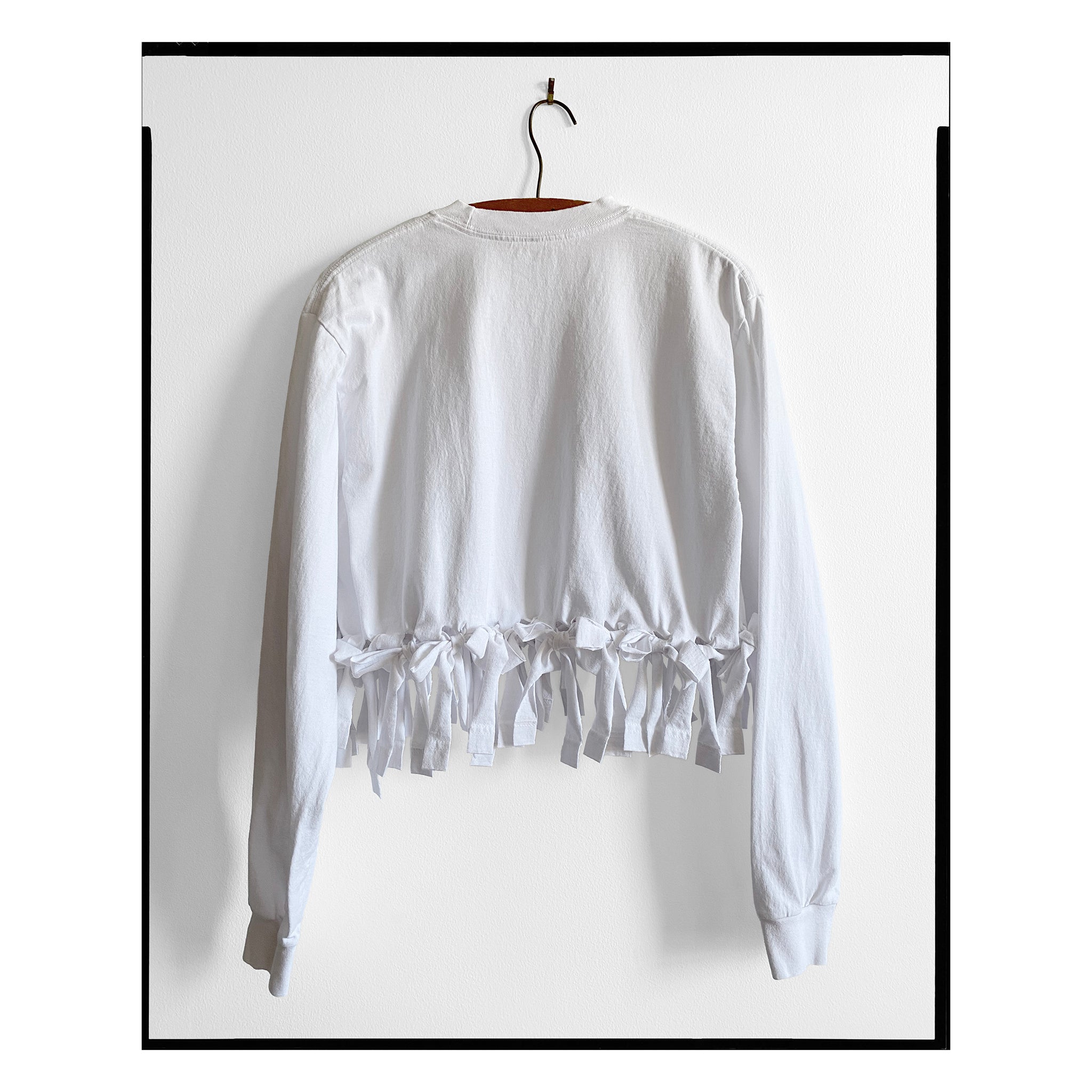 White Tied Long Sleeve Tee