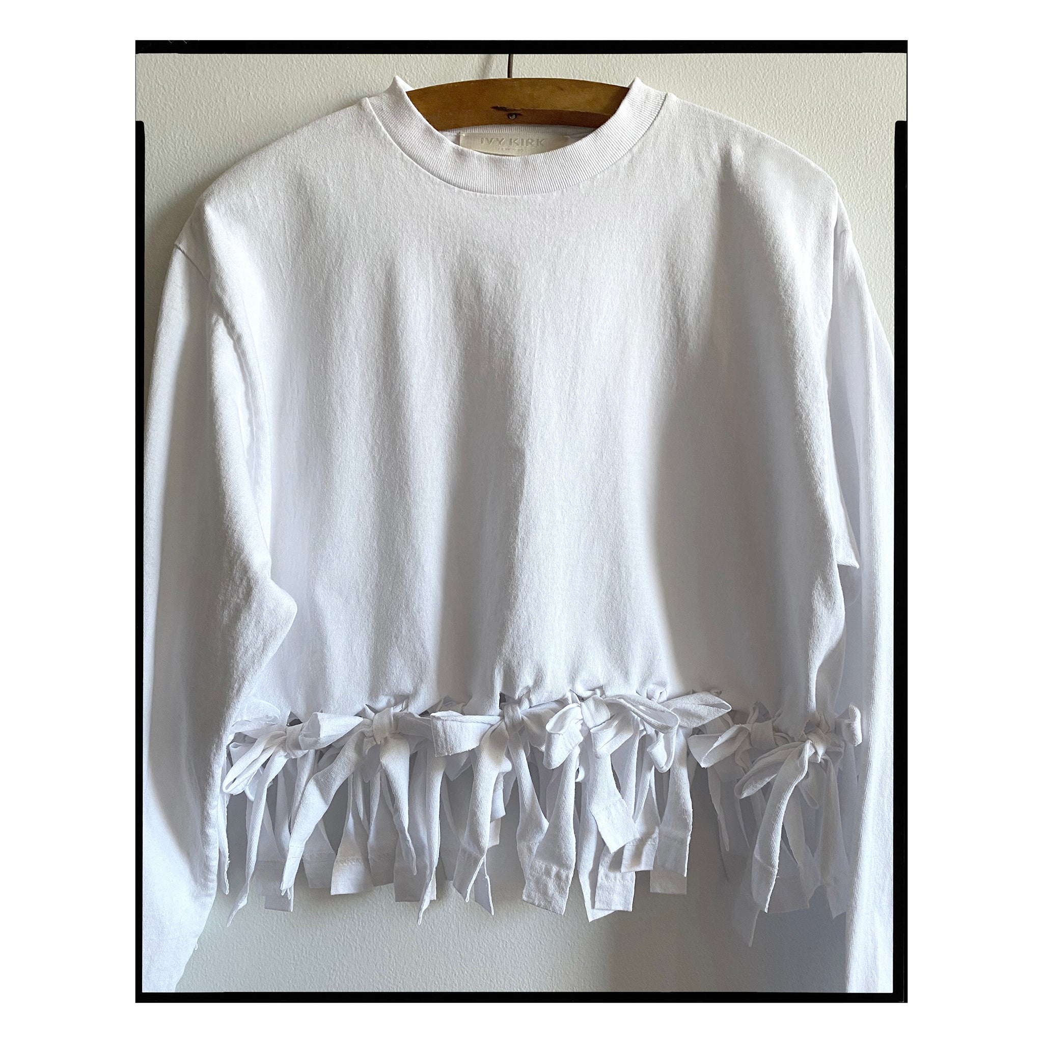 White Tied Long Sleeve Tee