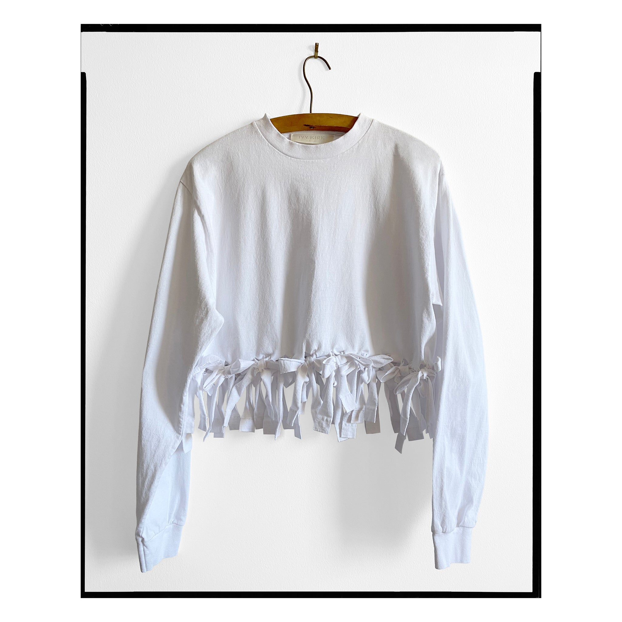 White Tied Long Sleeve Tee