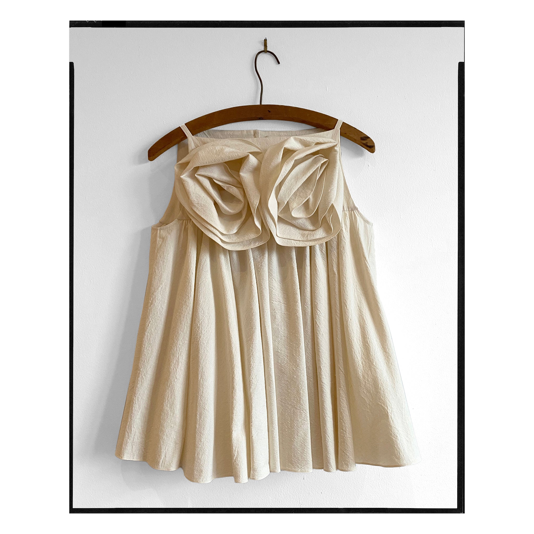 American Cotton Rose Trapeze Top