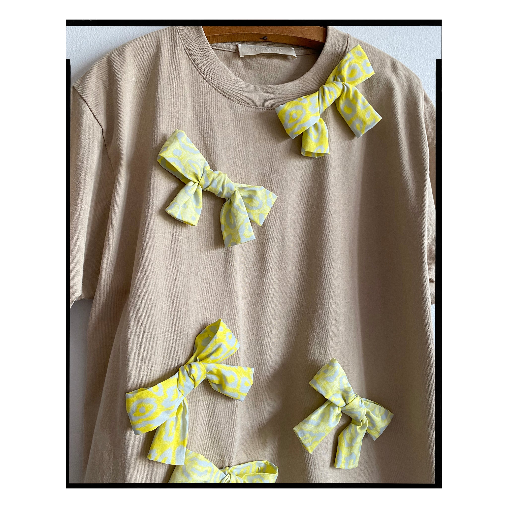 Taupe  Leopard Bow Tee