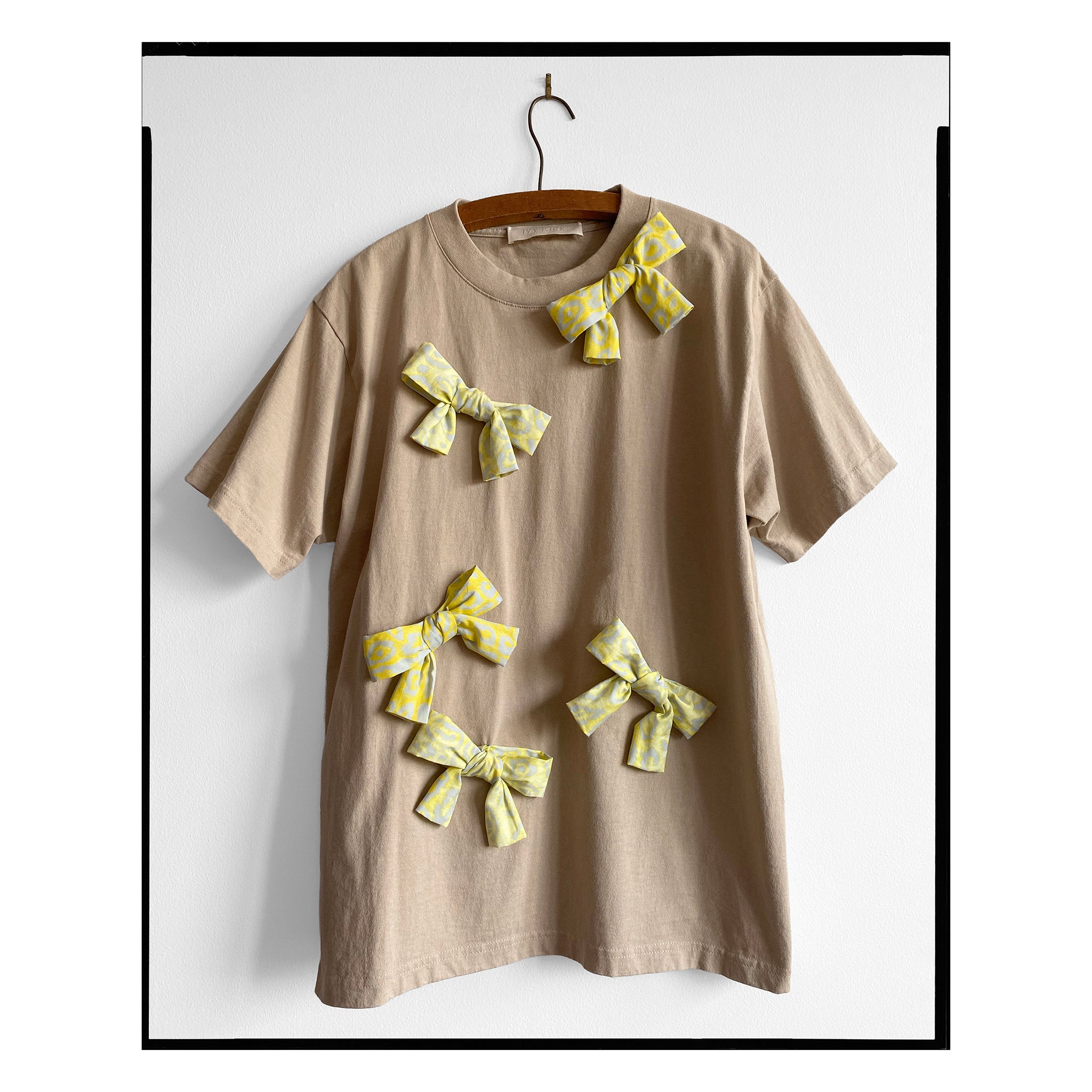Taupe  Leopard Bow Tee