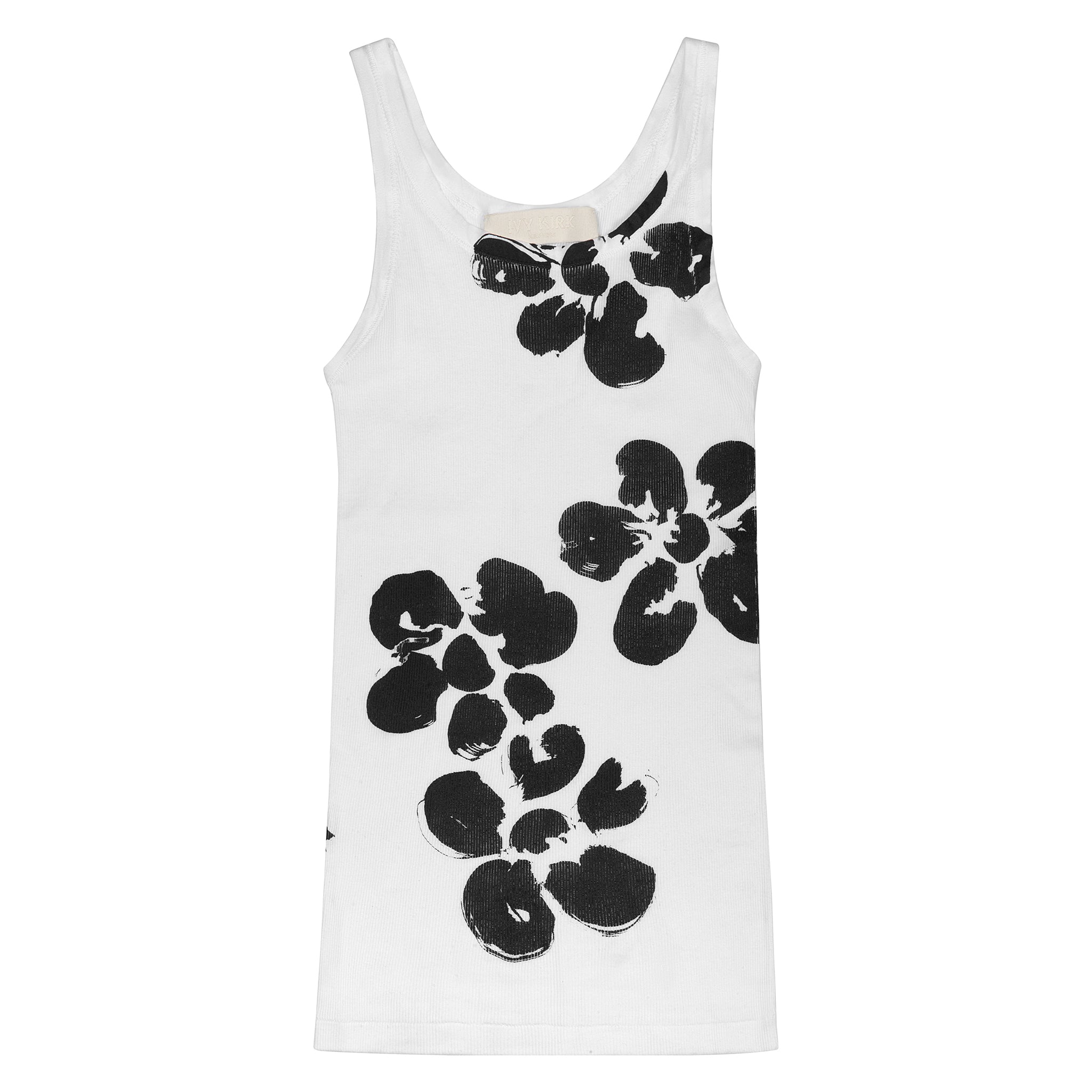 Screen Print Brushstroke Daisies Tank