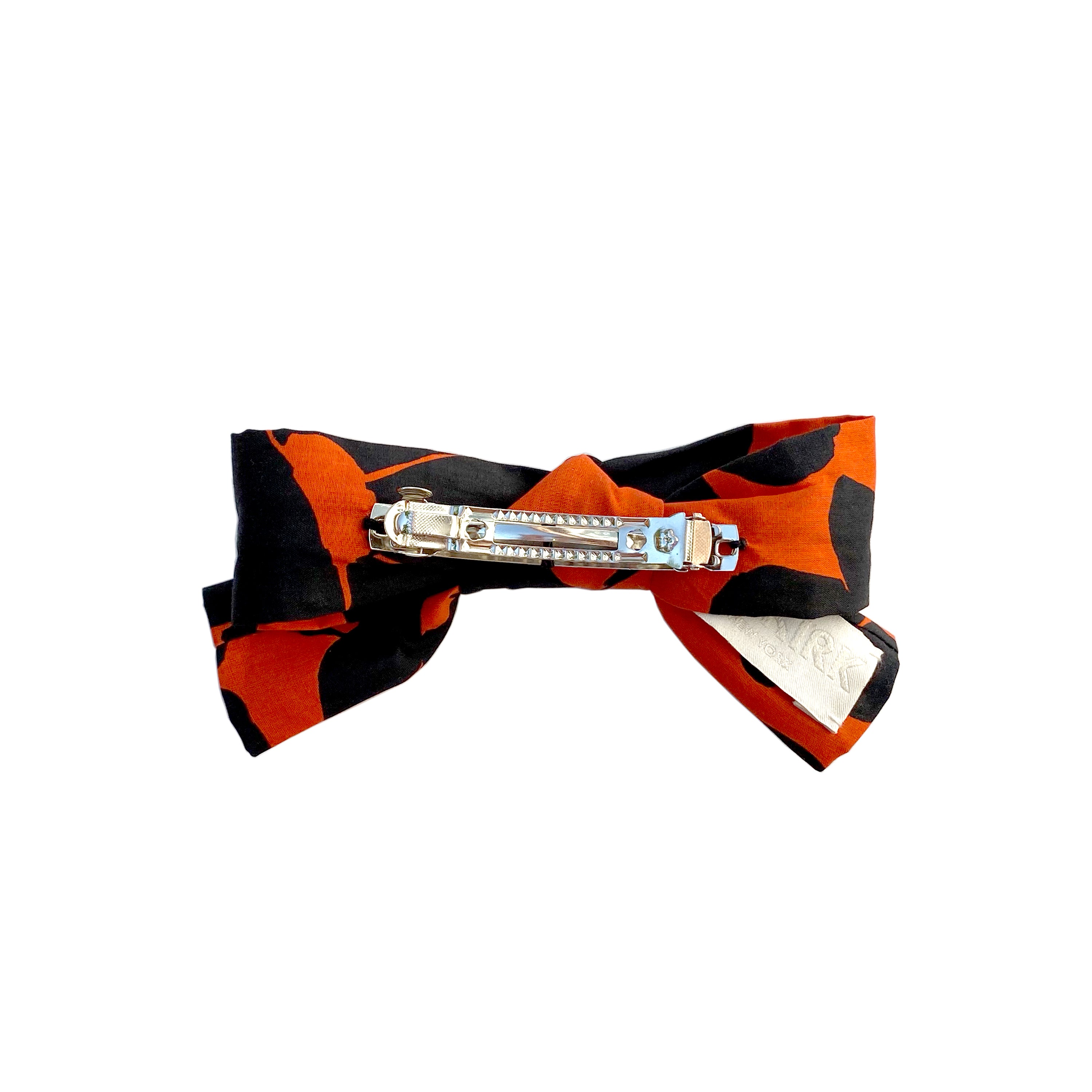 POPPY PRINT POPLIN HAIR BOW