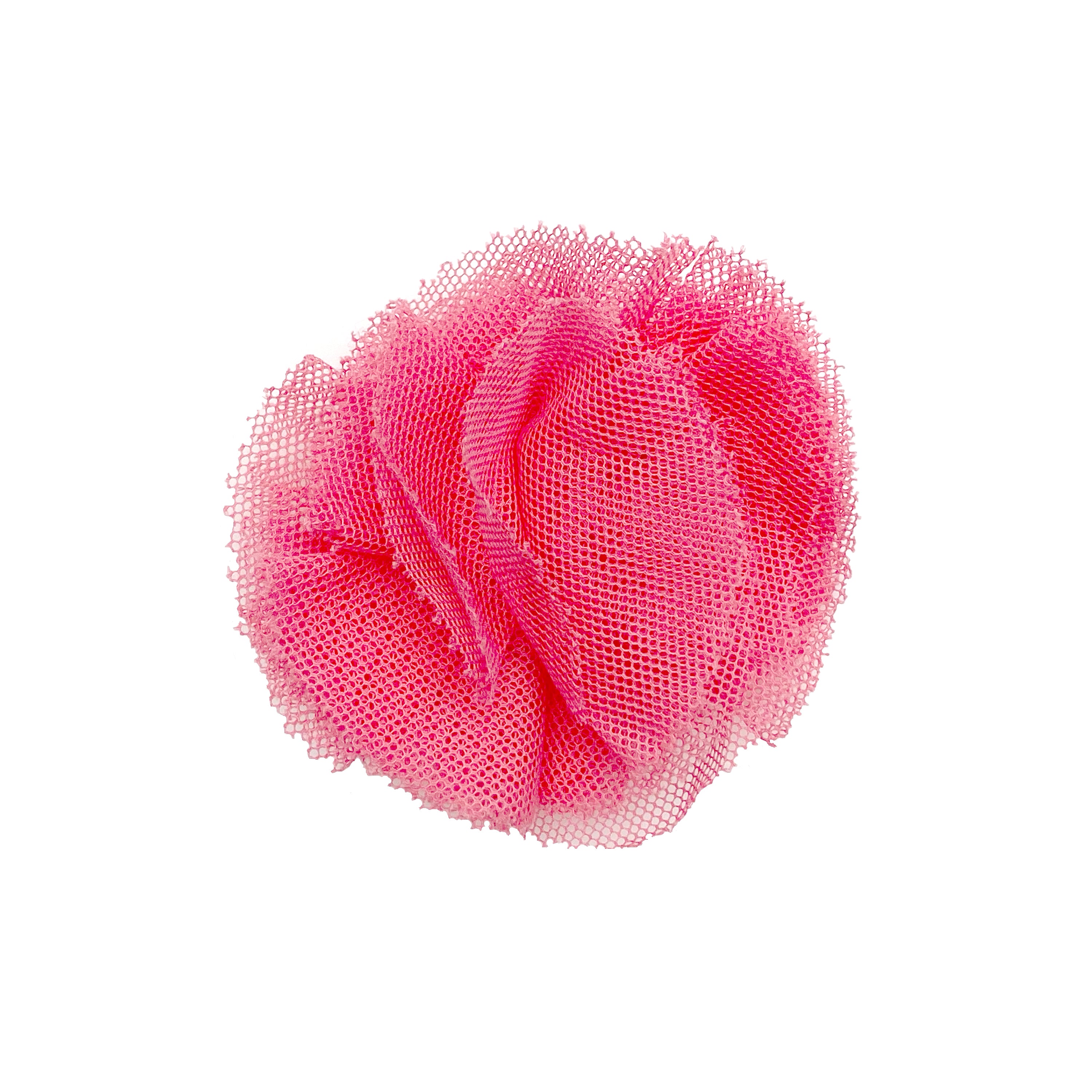 Pink Tulle Floral Clip