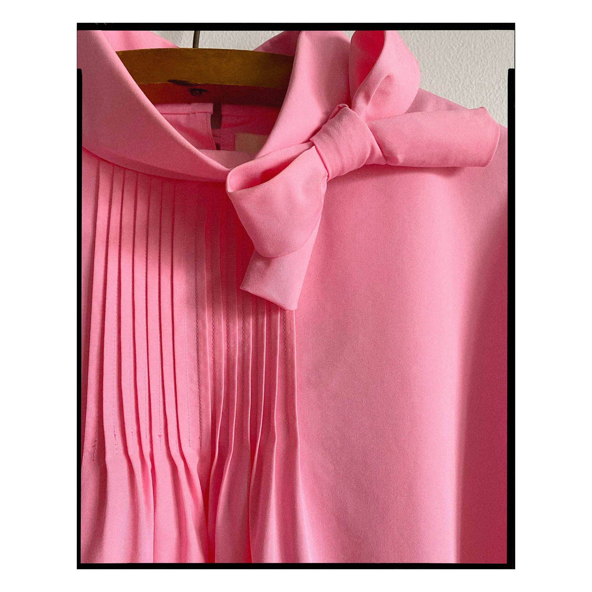 Pink Poplin Bow Tunic