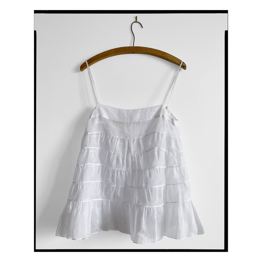 Organdy Tiered Petticoat Camisole