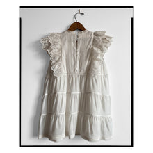 Load image into Gallery viewer, Broderie Anglaise Tiered Back Ruffle Top

