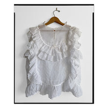Load image into Gallery viewer, San Gallo Organdy Ruffle Top
