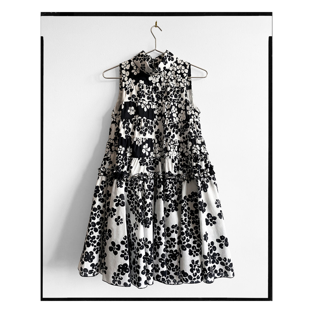 Floral Tiered Trapeze Dress