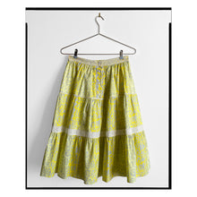 Load image into Gallery viewer, LIMITED EDITION Highlighter Leopard Print Poplin Tiered Skirt
