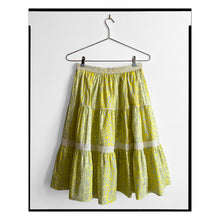 Load image into Gallery viewer, LIMITED EDITION Highlighter Leopard Print Poplin Tiered Skirt
