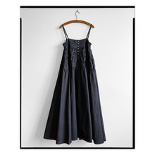 Load image into Gallery viewer, Denim Tiered Strappy Dress
