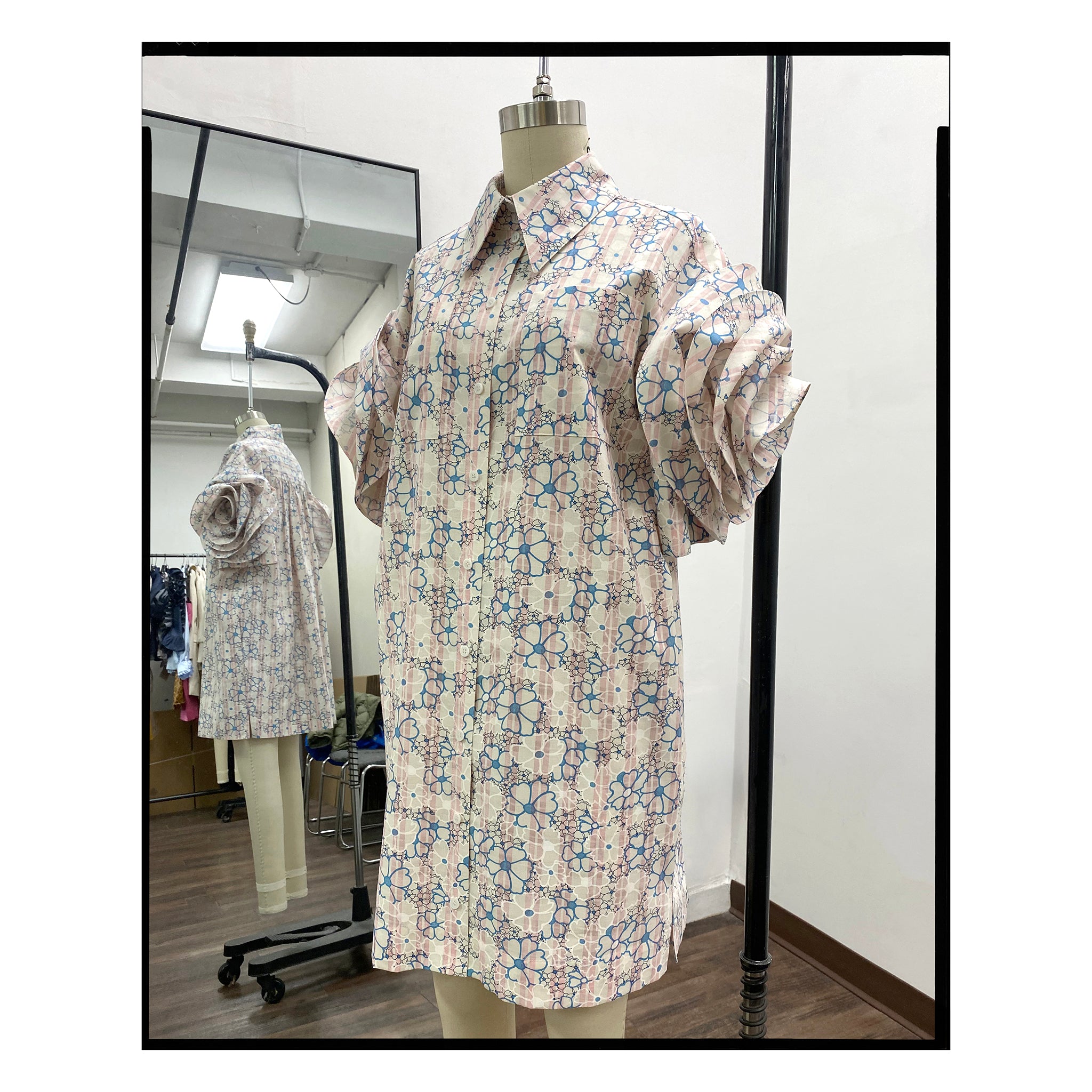 Daisy Rose Sleeve Shirtdress