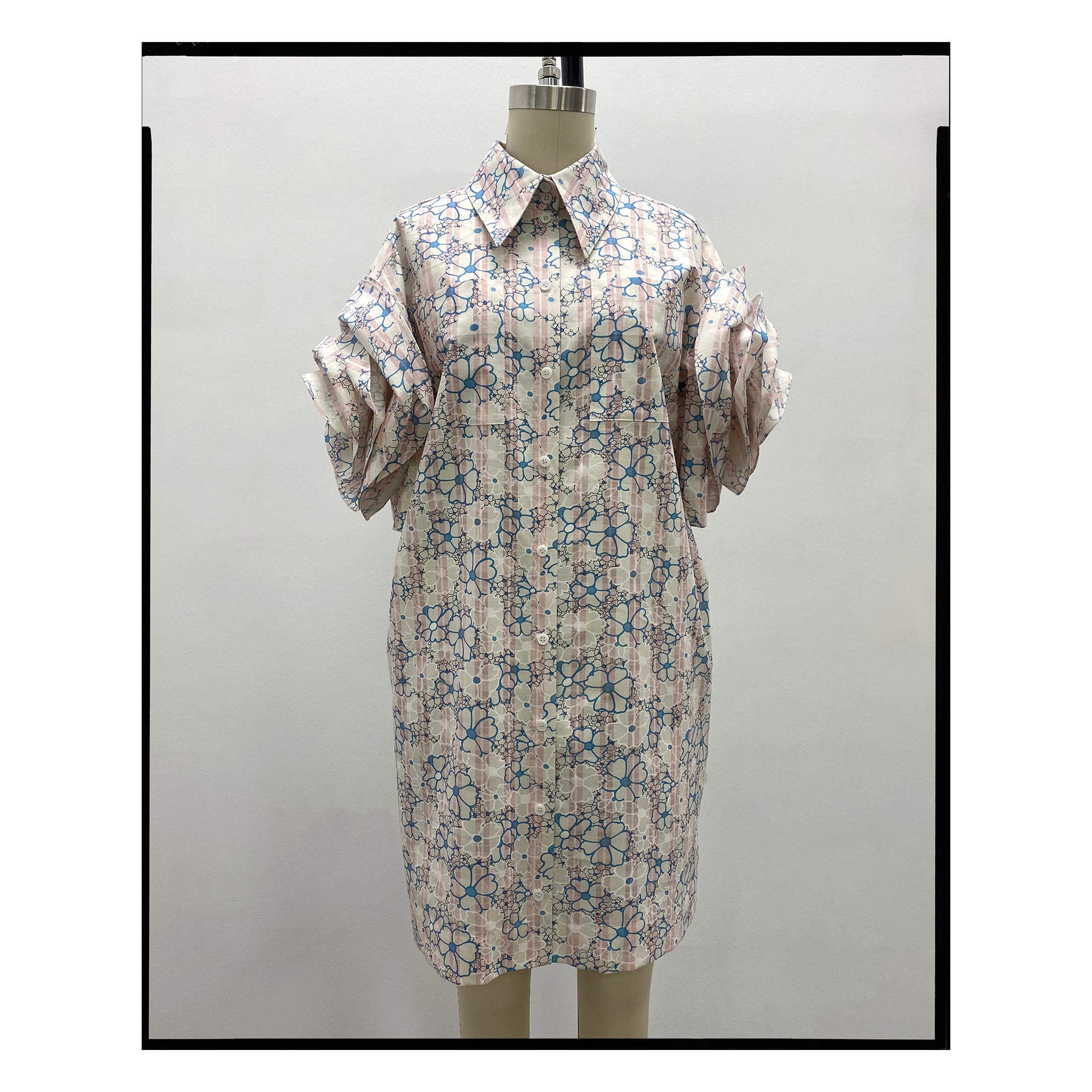 Daisy Rose Sleeve Shirtdress