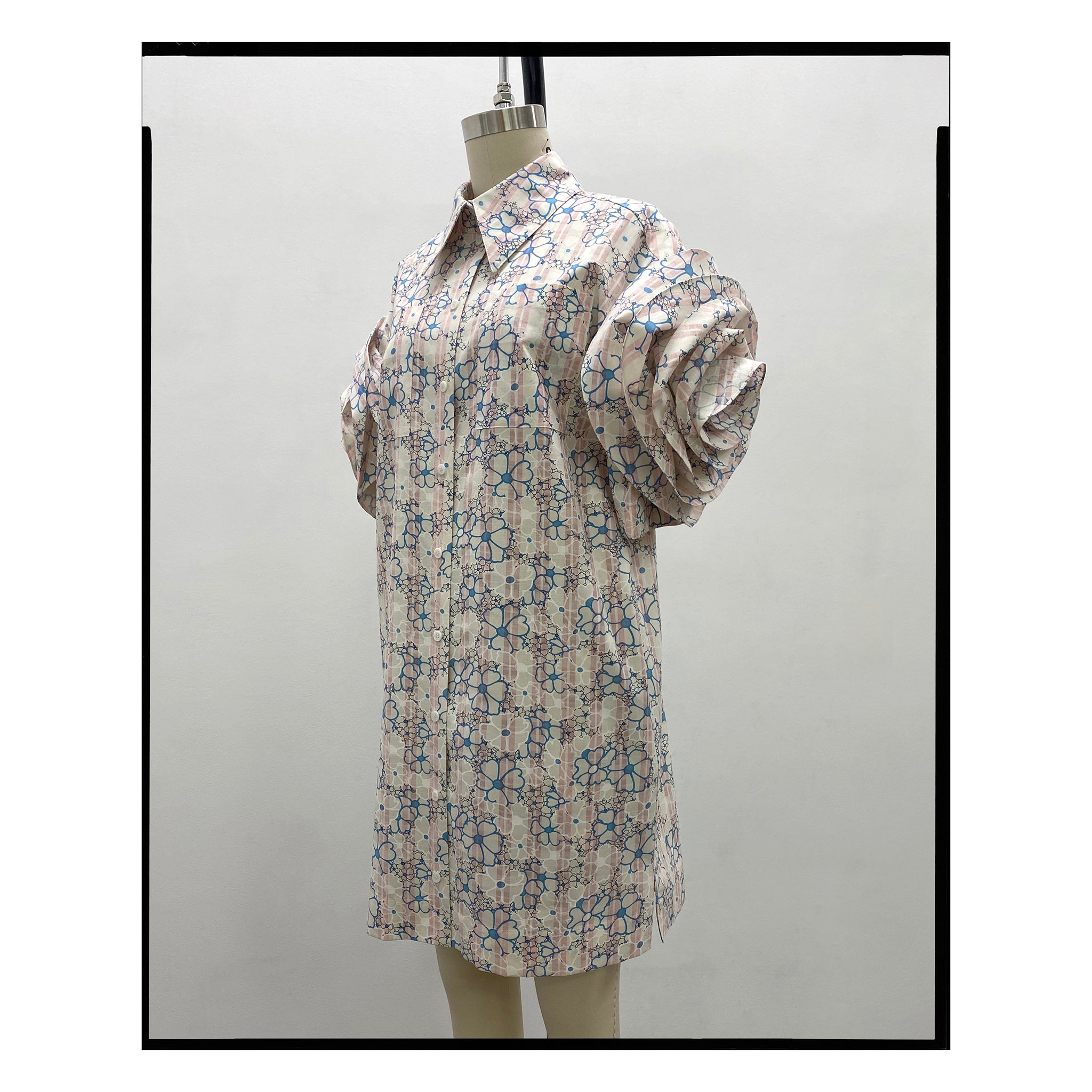 Daisy Rose Sleeve Shirtdress