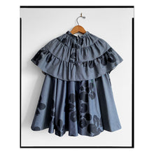 Load image into Gallery viewer, Capelet Chambray Trapeze Top
