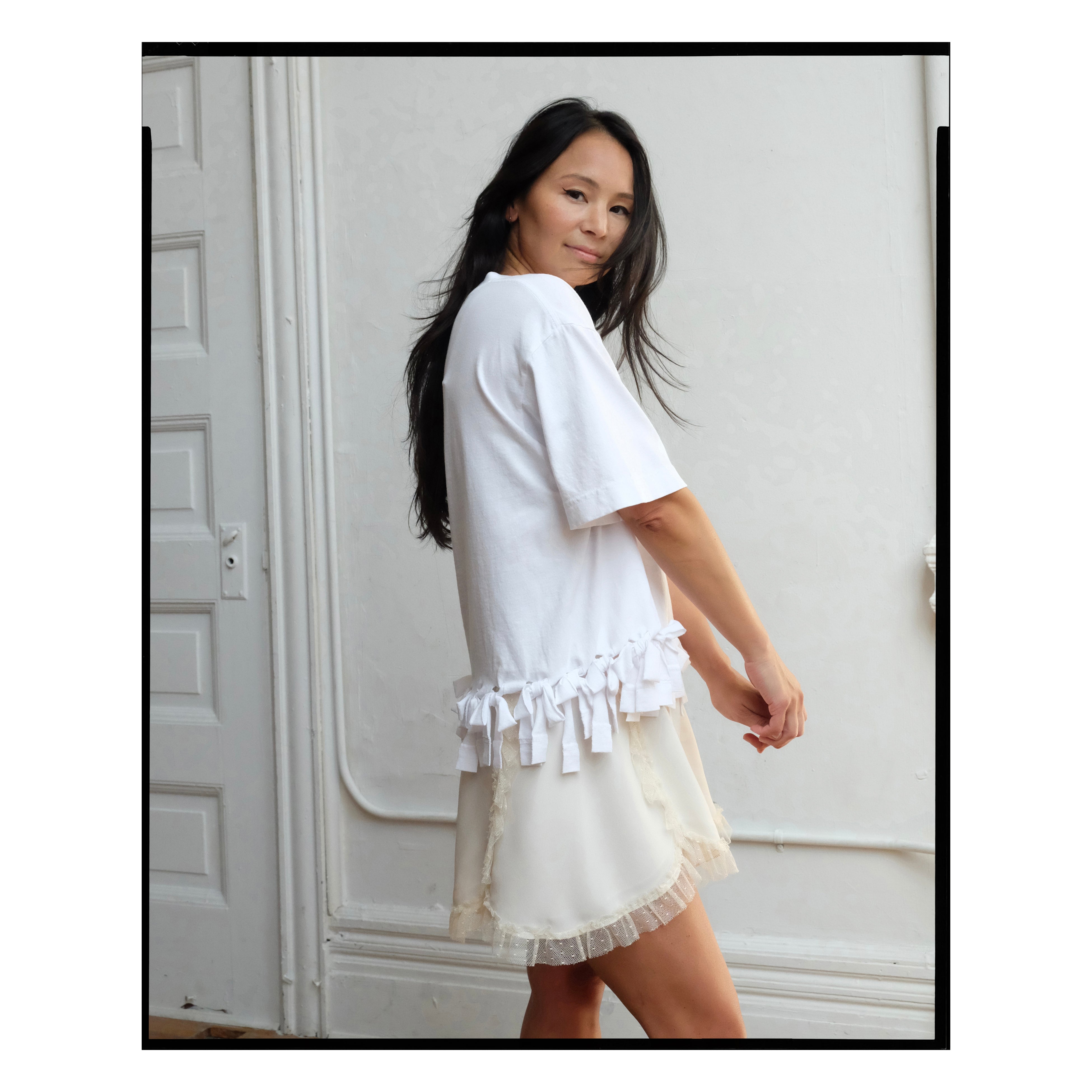White Tied Tee