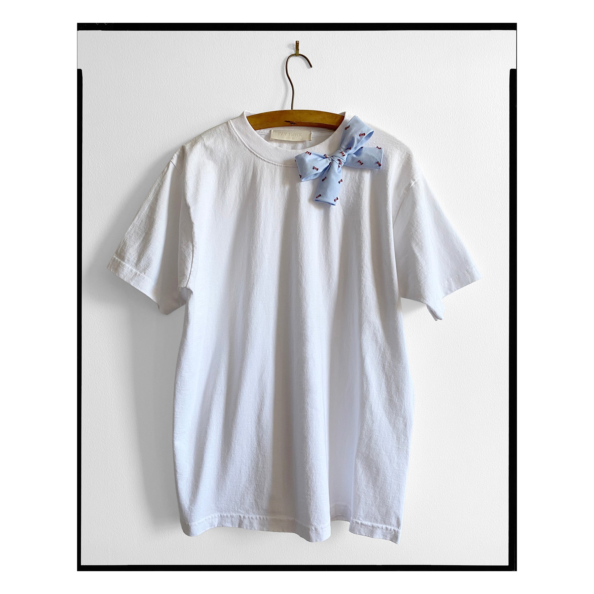 Blue Dot Single Bow Tee