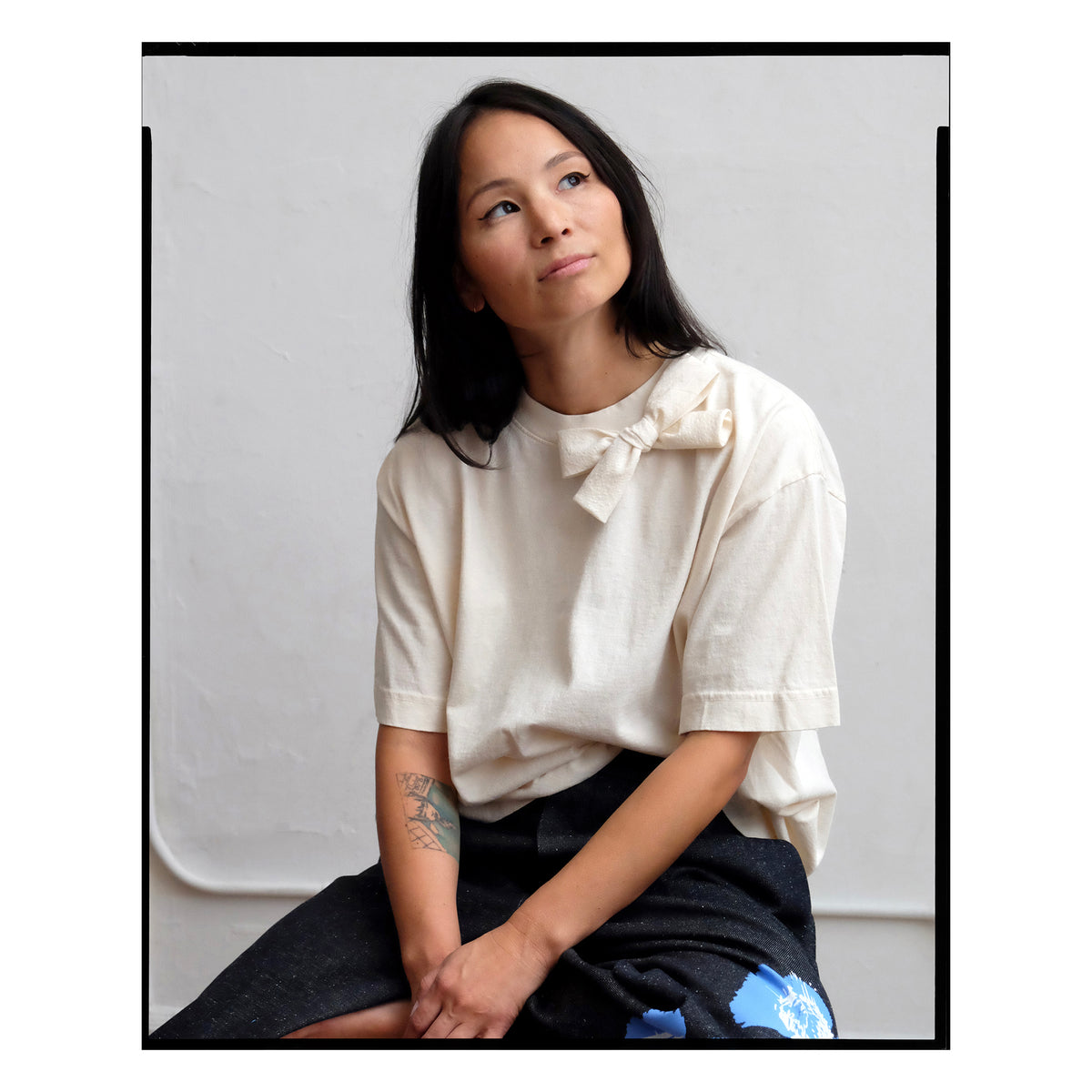 American Cotton Single Bow Tee
