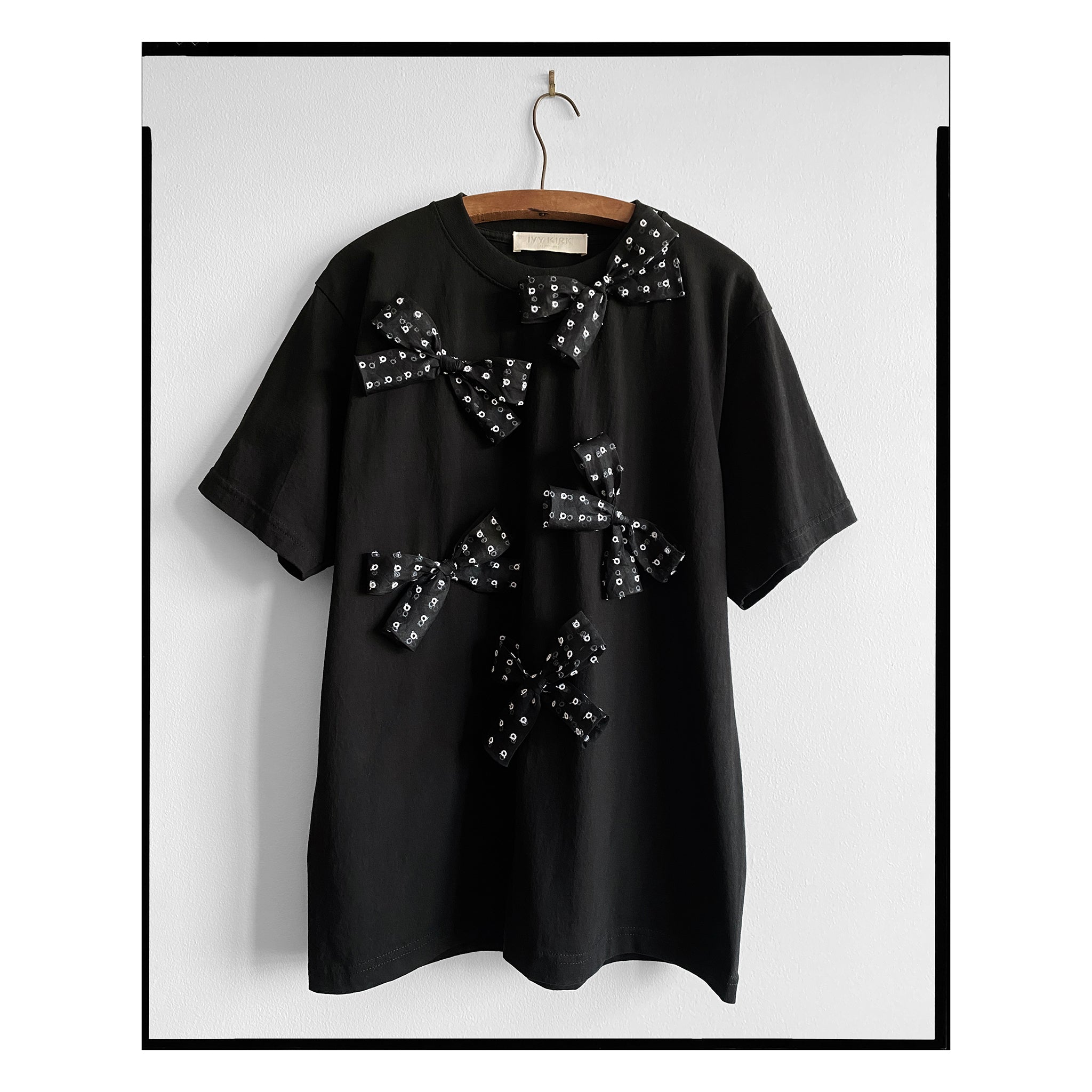 Black San Gallo Bow Tee