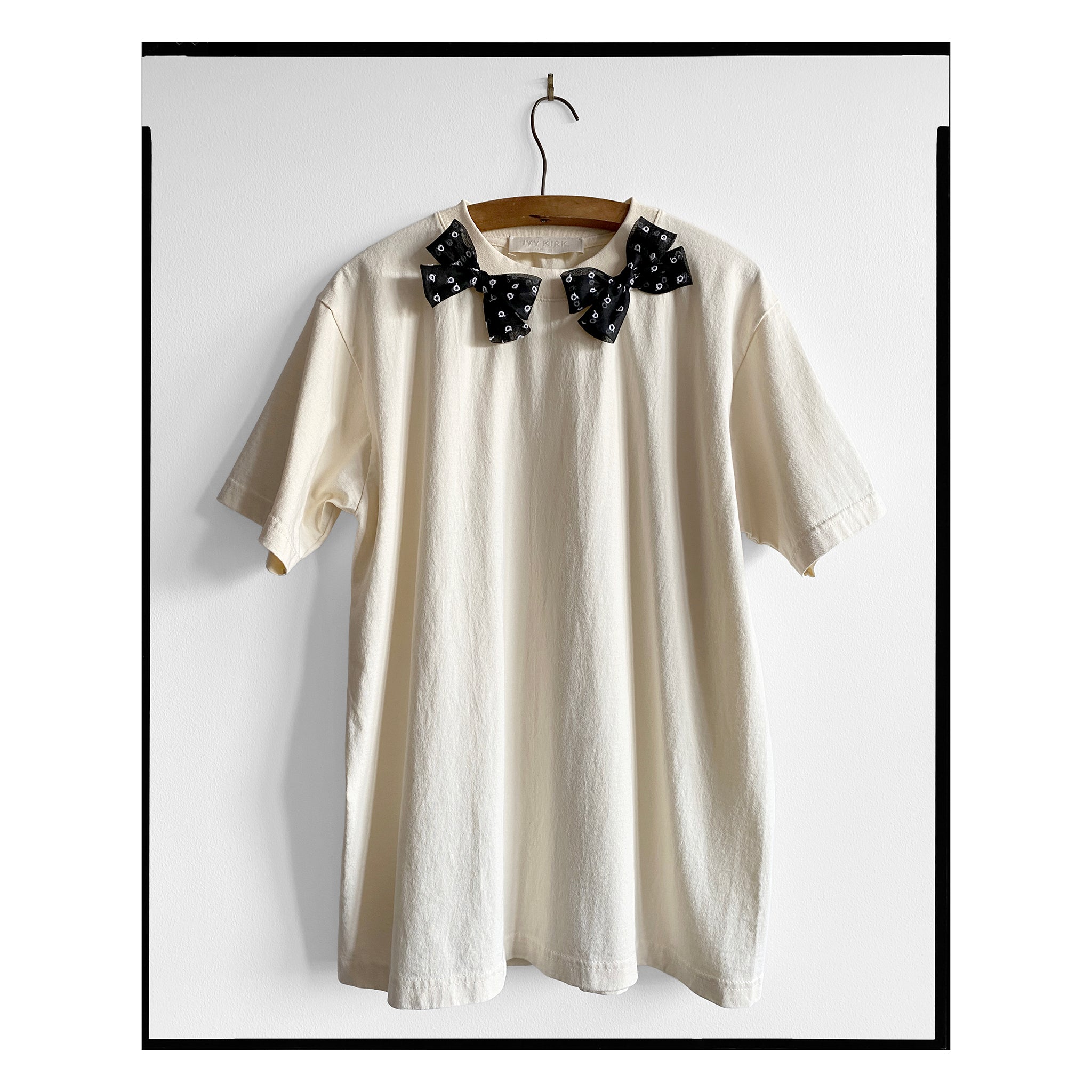 Ivory San Gallo Bow Tee