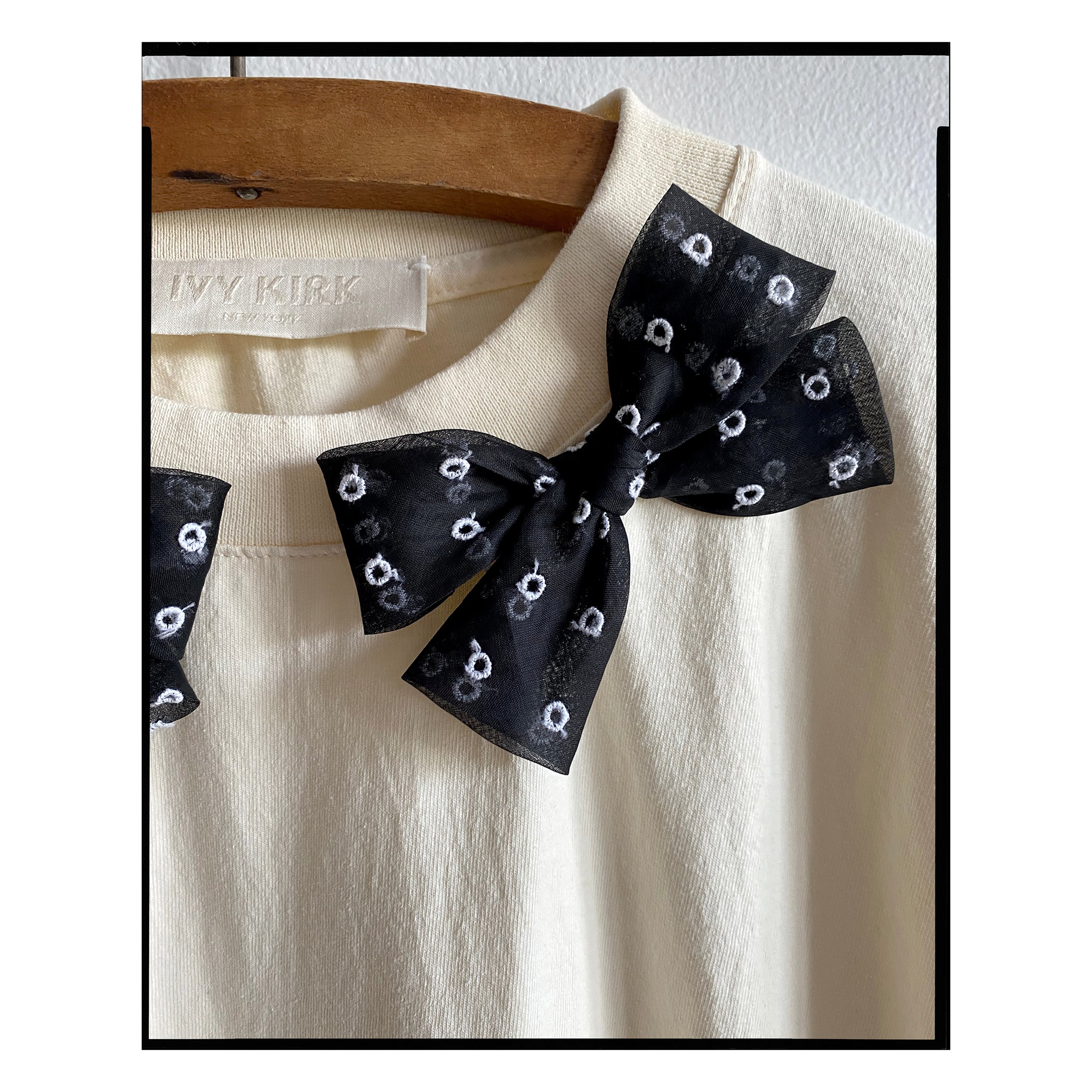 Ivory San Gallo Bow Tee