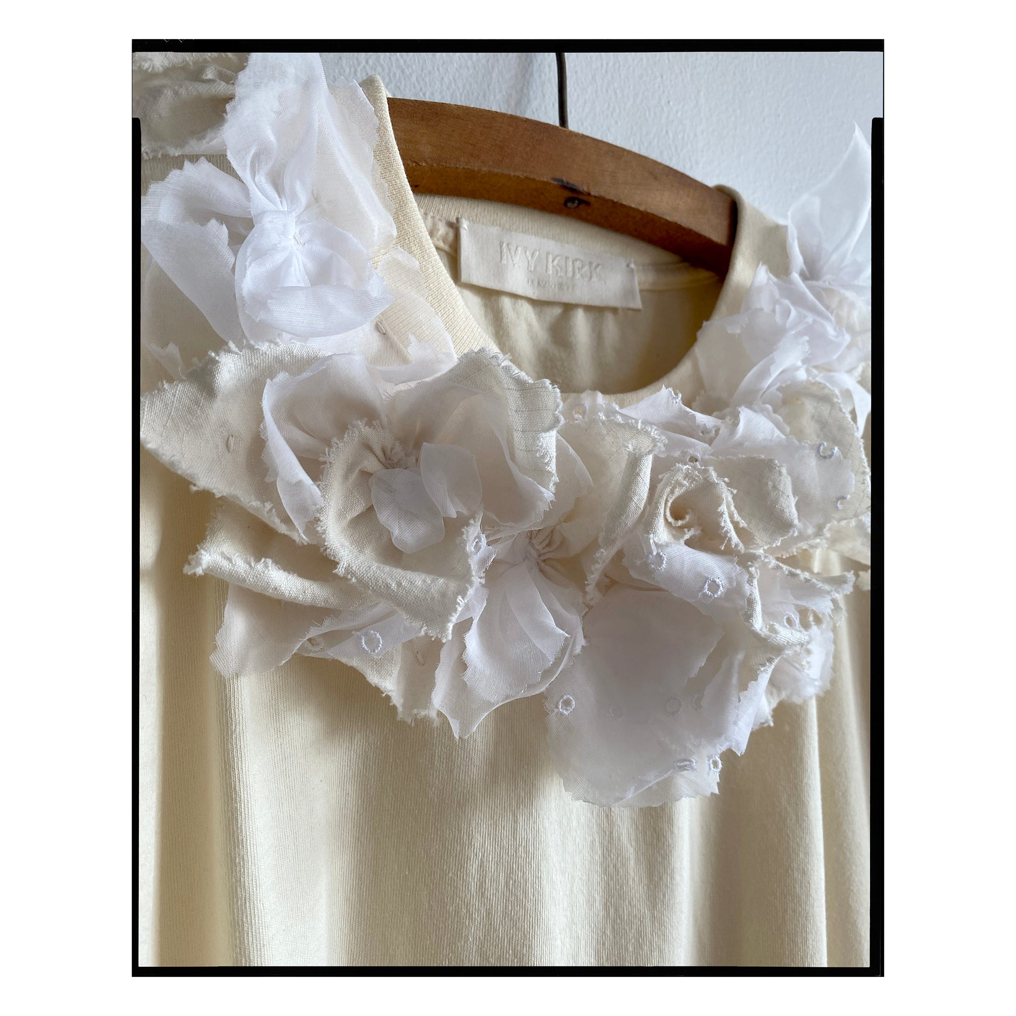 American Cotton Floral Embellished Tee