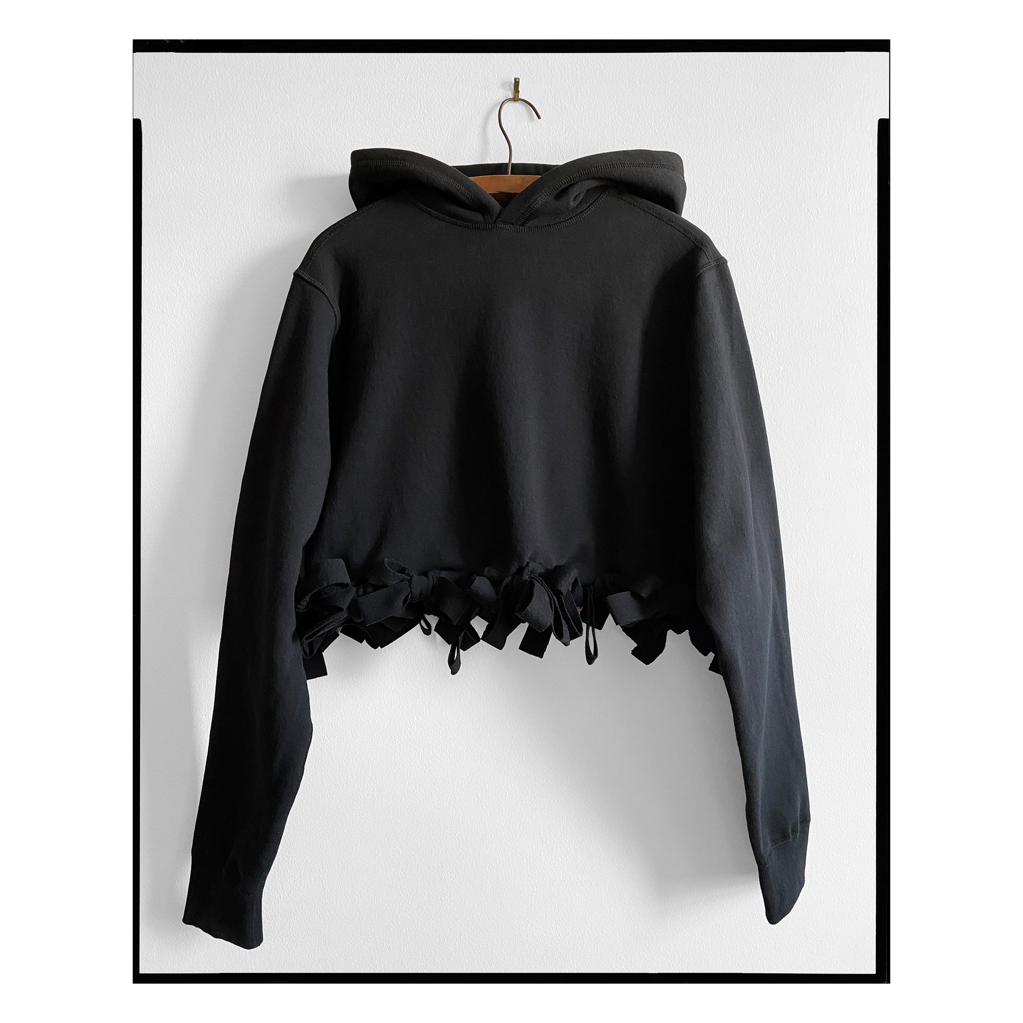 Black Tied Heavyweight Hoodie