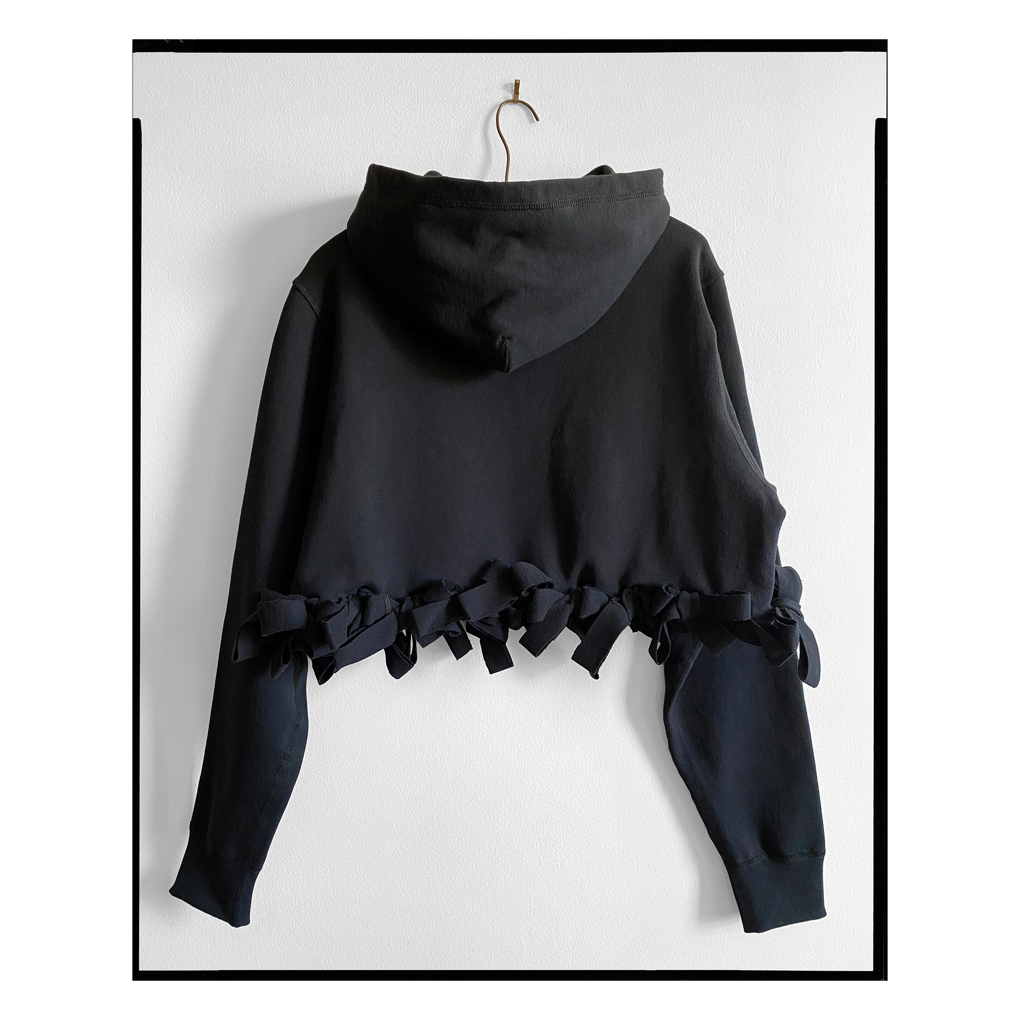 Black Tied Heavyweight Hoodie
