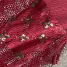 Load and play video in Gallery viewer, Embellished Pink &amp; Red Cotton Tulle Western Shirt
