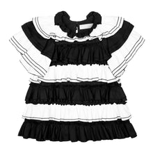 Load image into Gallery viewer, Striped Poplin Ruffle Layered Top
